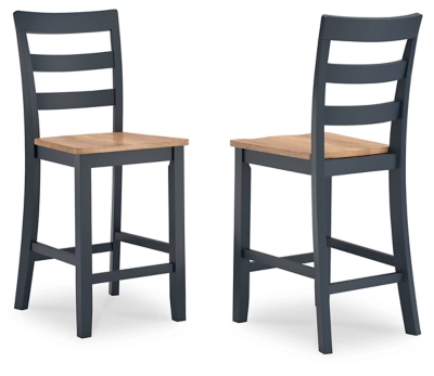 D399-124 Gesthaven Counter Height  Dining Chairs Pair image 1