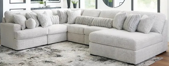Cuddle Plush 6-Piece Sectional with Chaise image 1