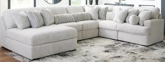 Cuddle Plush 6-Piece Sectional with Chaise image 1