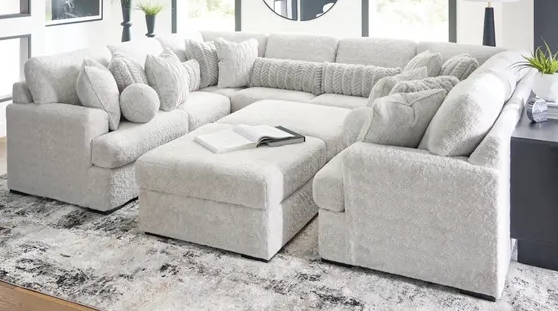 Cuddle Plush 10-Piece Sectional image 1