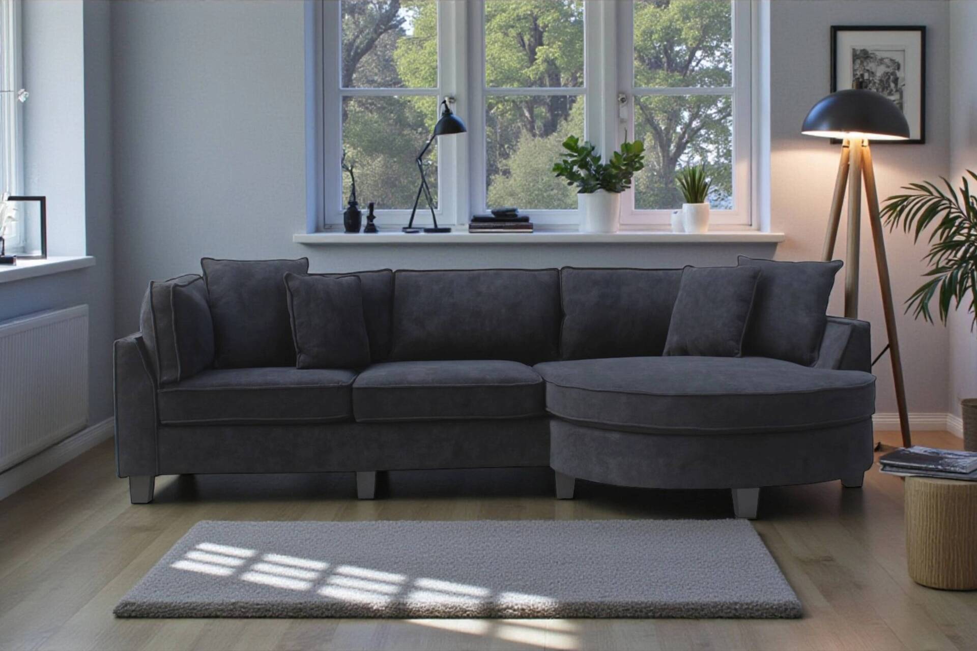 Montana Sectional (Black) image 1