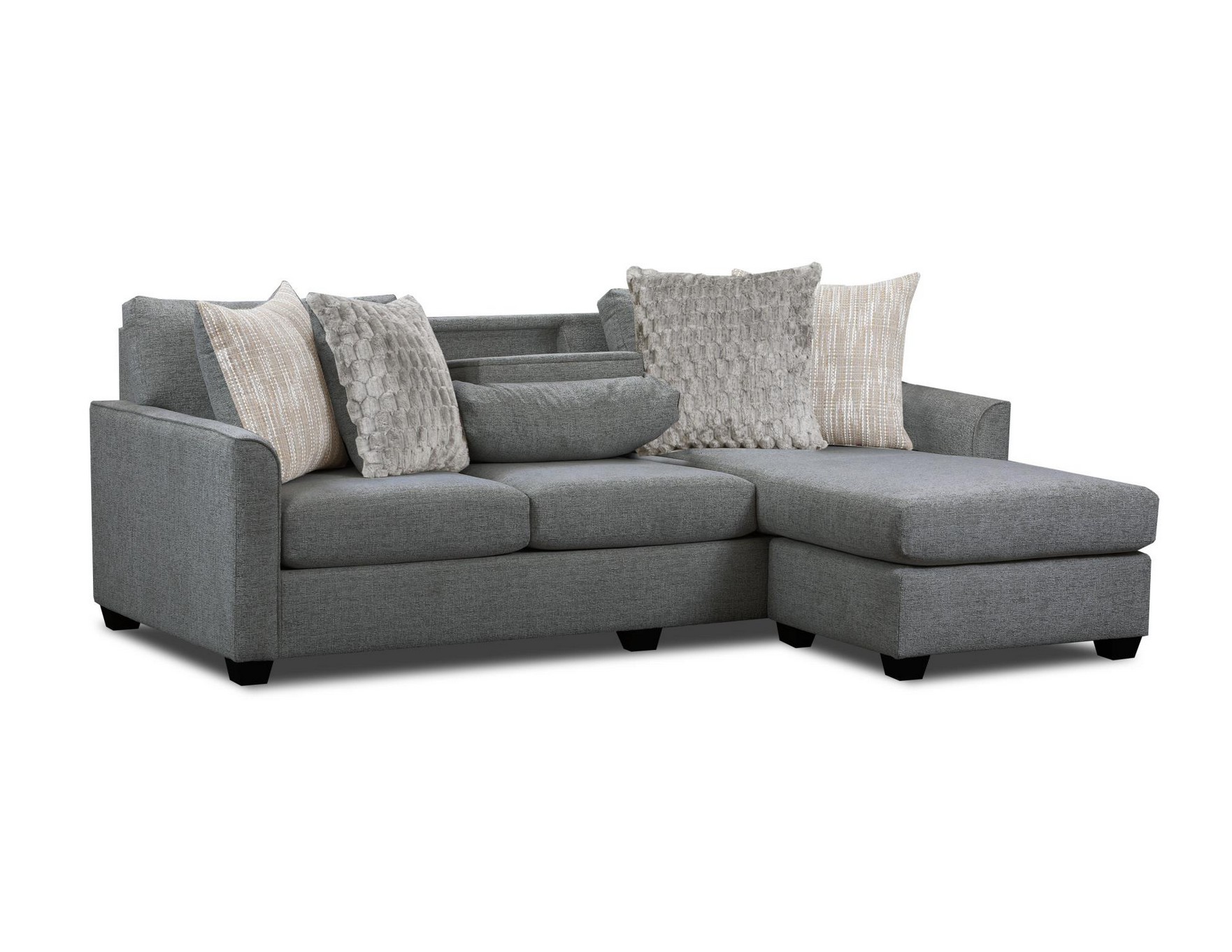 5960 Irving Charcoal sofa chase image 1