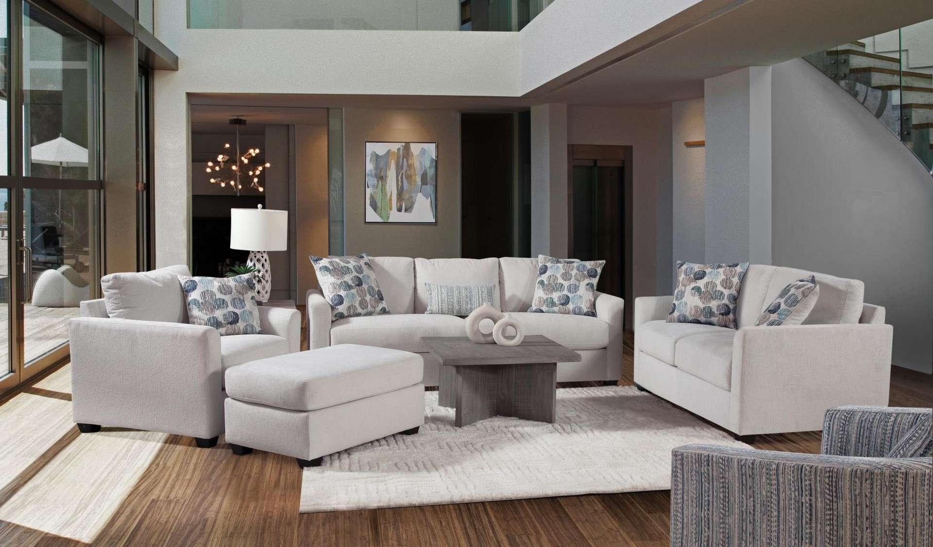 5455 Ryder Snow Sofa image 1