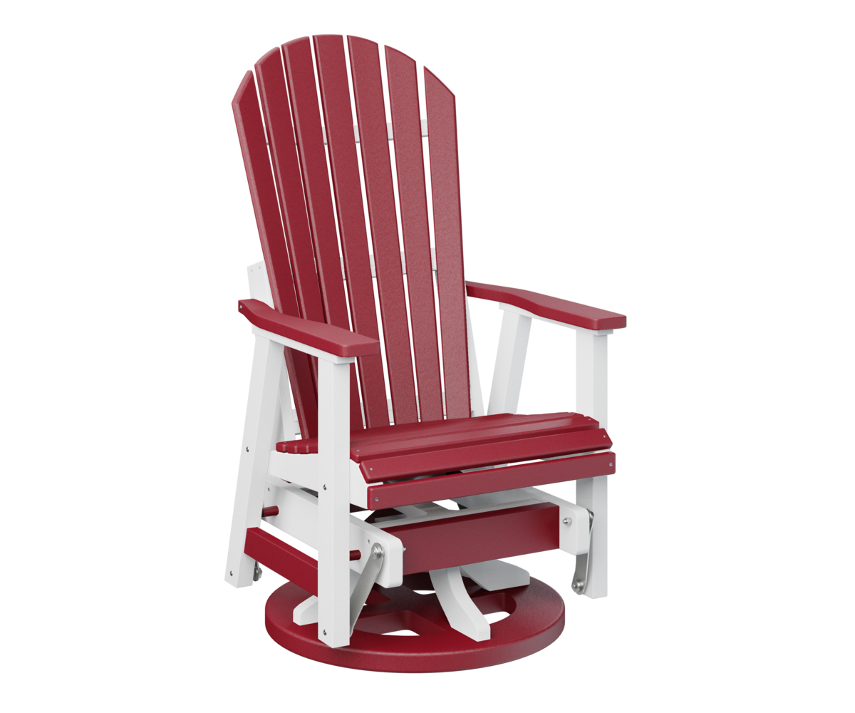 Comfo Back Swivel Glider (Red over White) image 1