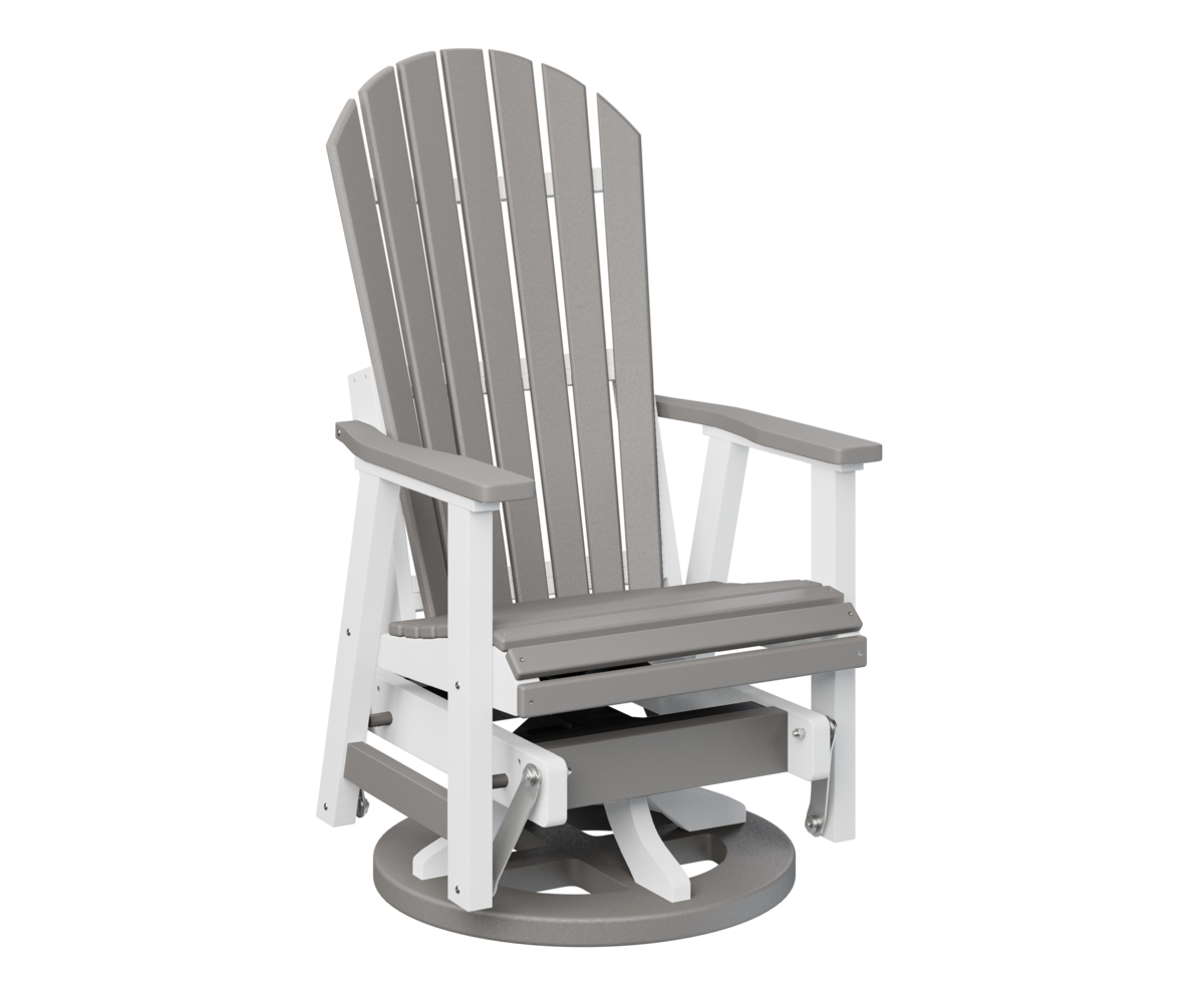 Comfo Back Swivel Glider (Light Grey over White)	 image 1