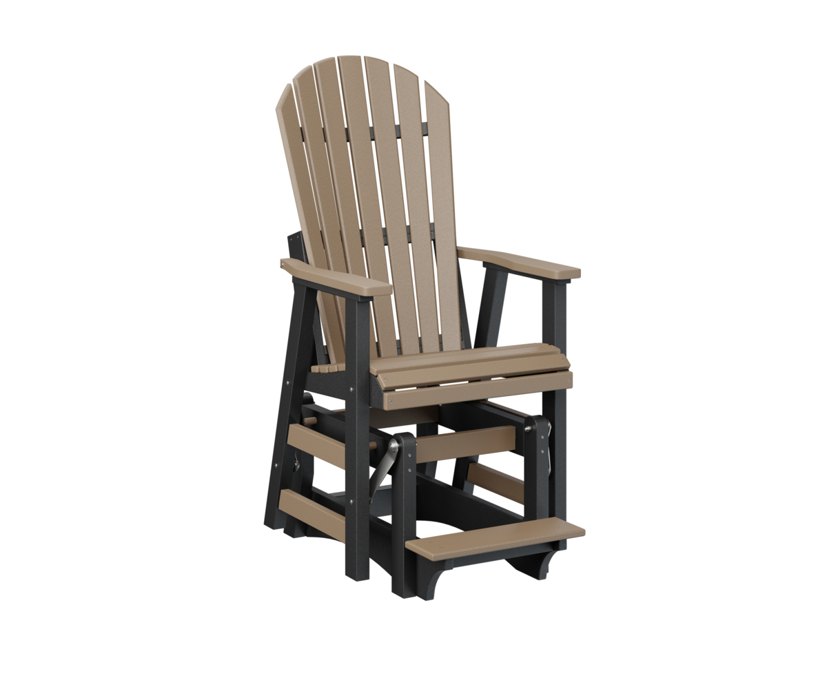 Comfo Back Counter Glider (Weathered Wood over Black) image 1