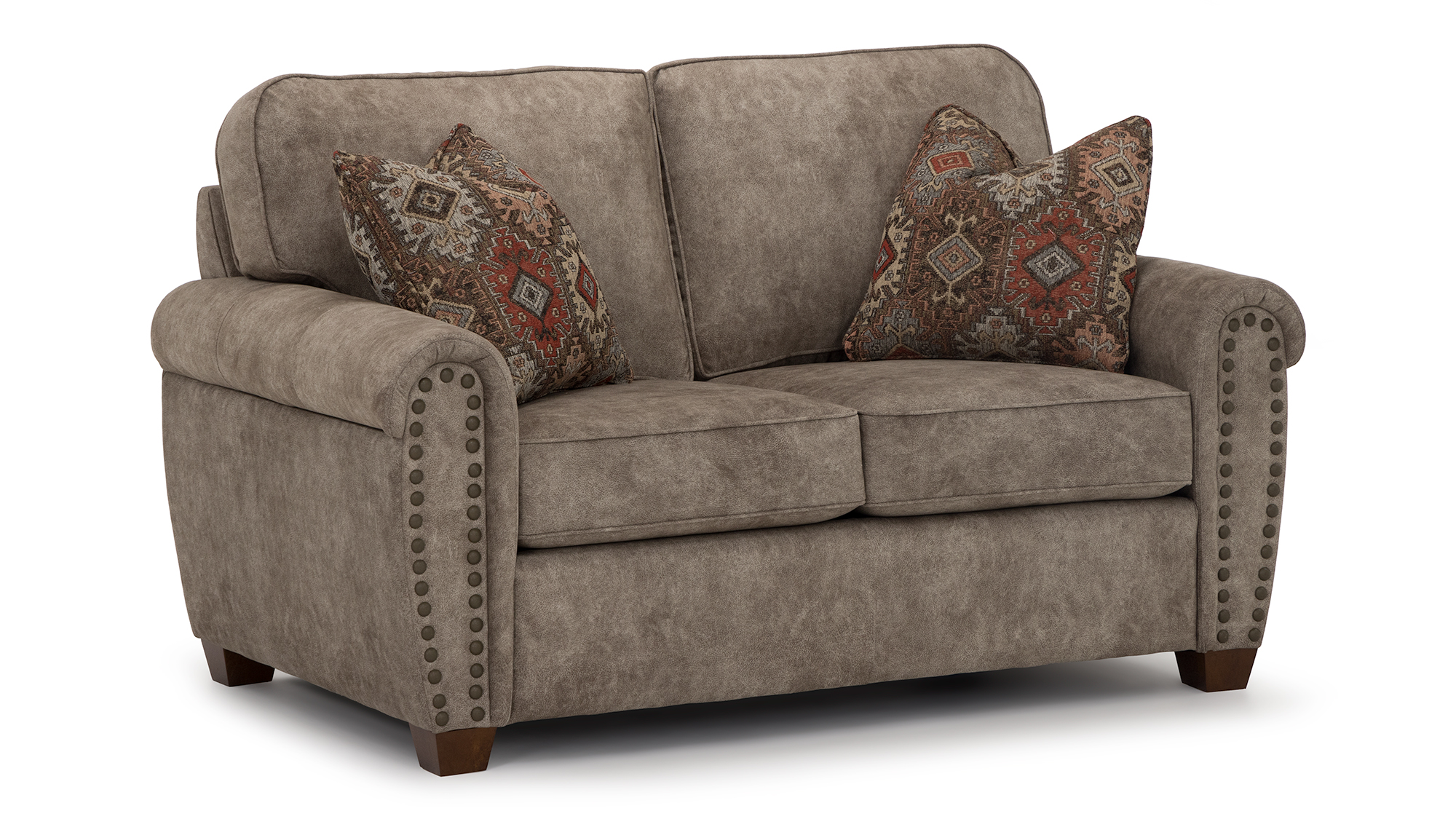 616 Nailhead Trim Loveseat in "Texas Canyon" image 1