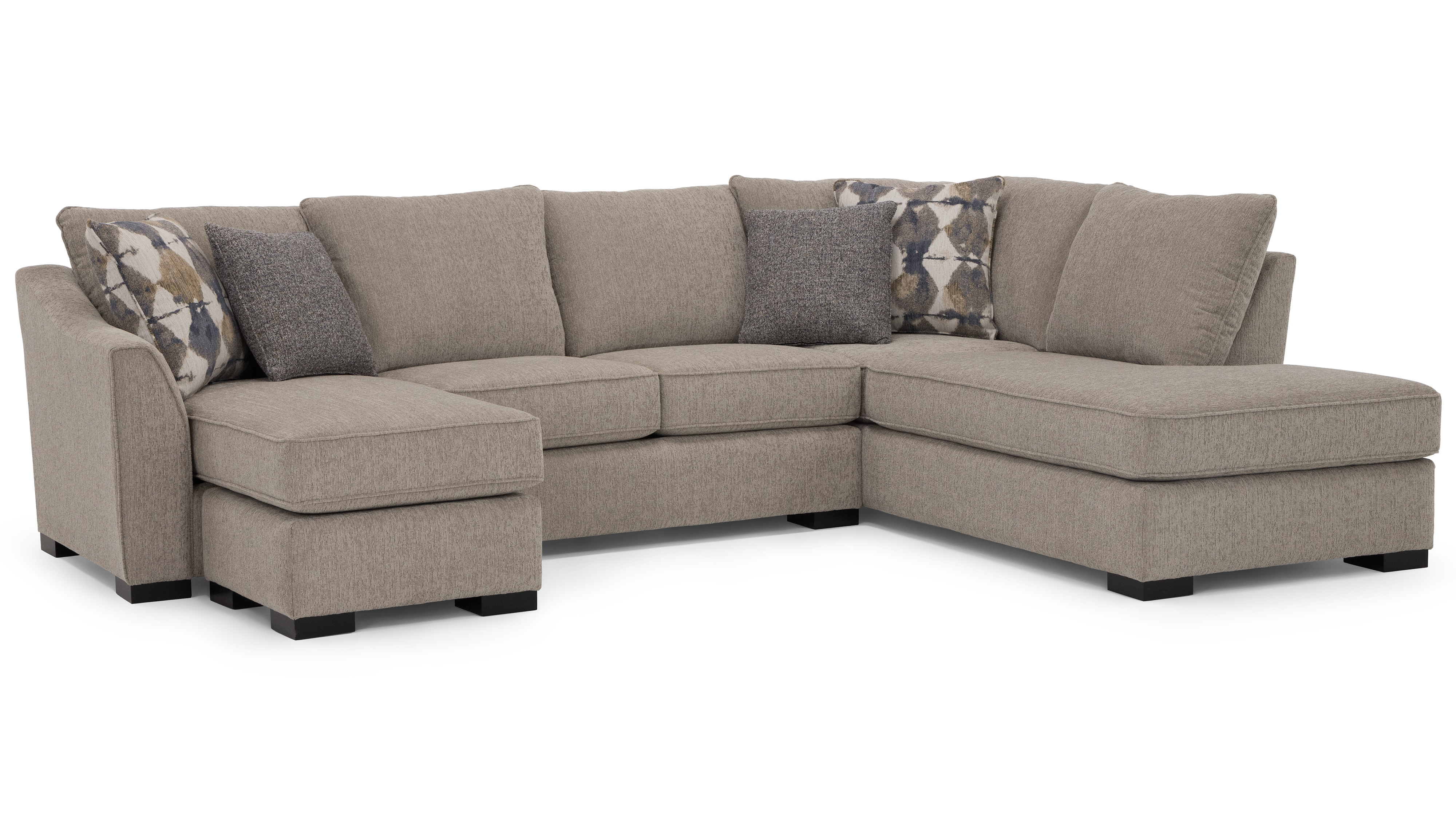 582 Chaise Sectional in "Declan Taupe" image 1