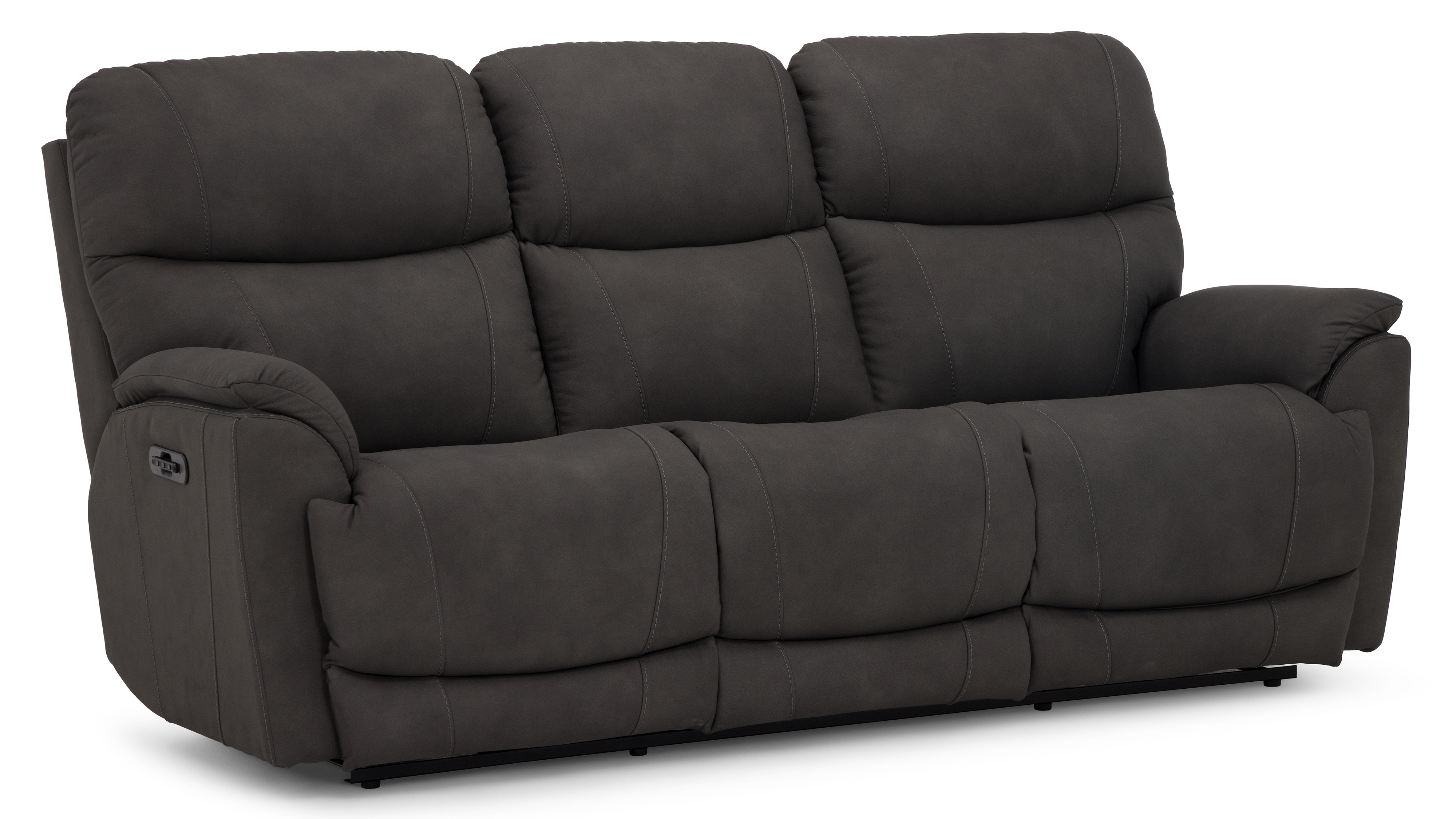 729 Power Reclining Leather Sofa in "Grandview Charcoal" image 1