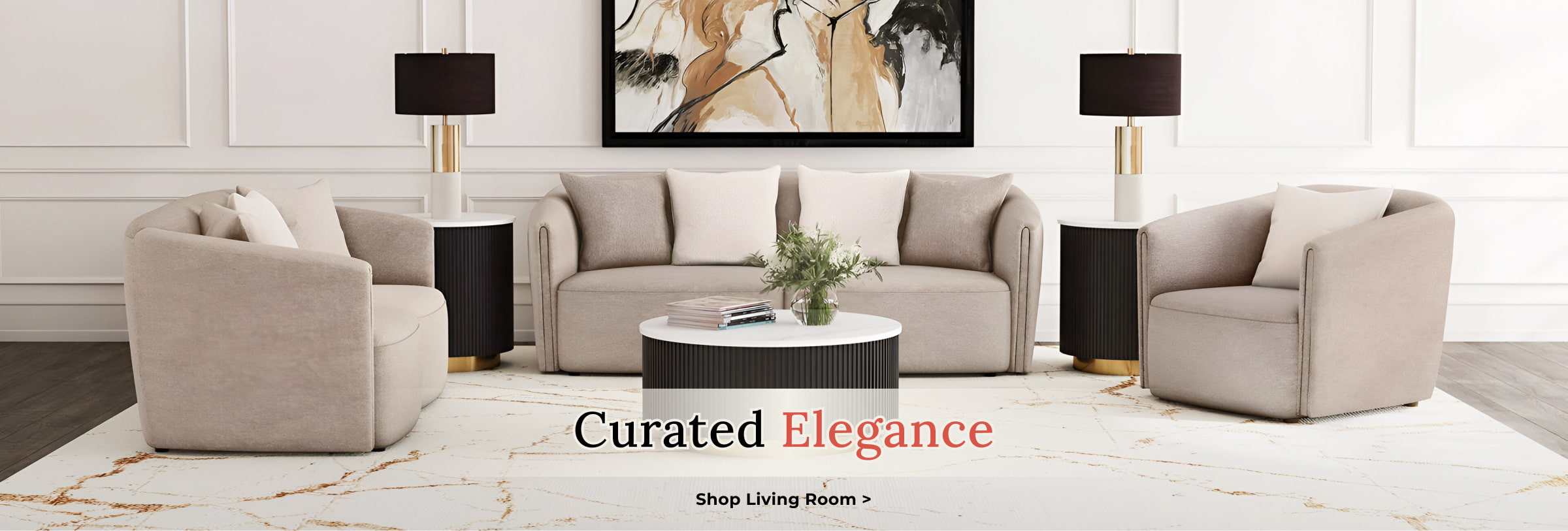 Curated Elegance - Shop Living Room
