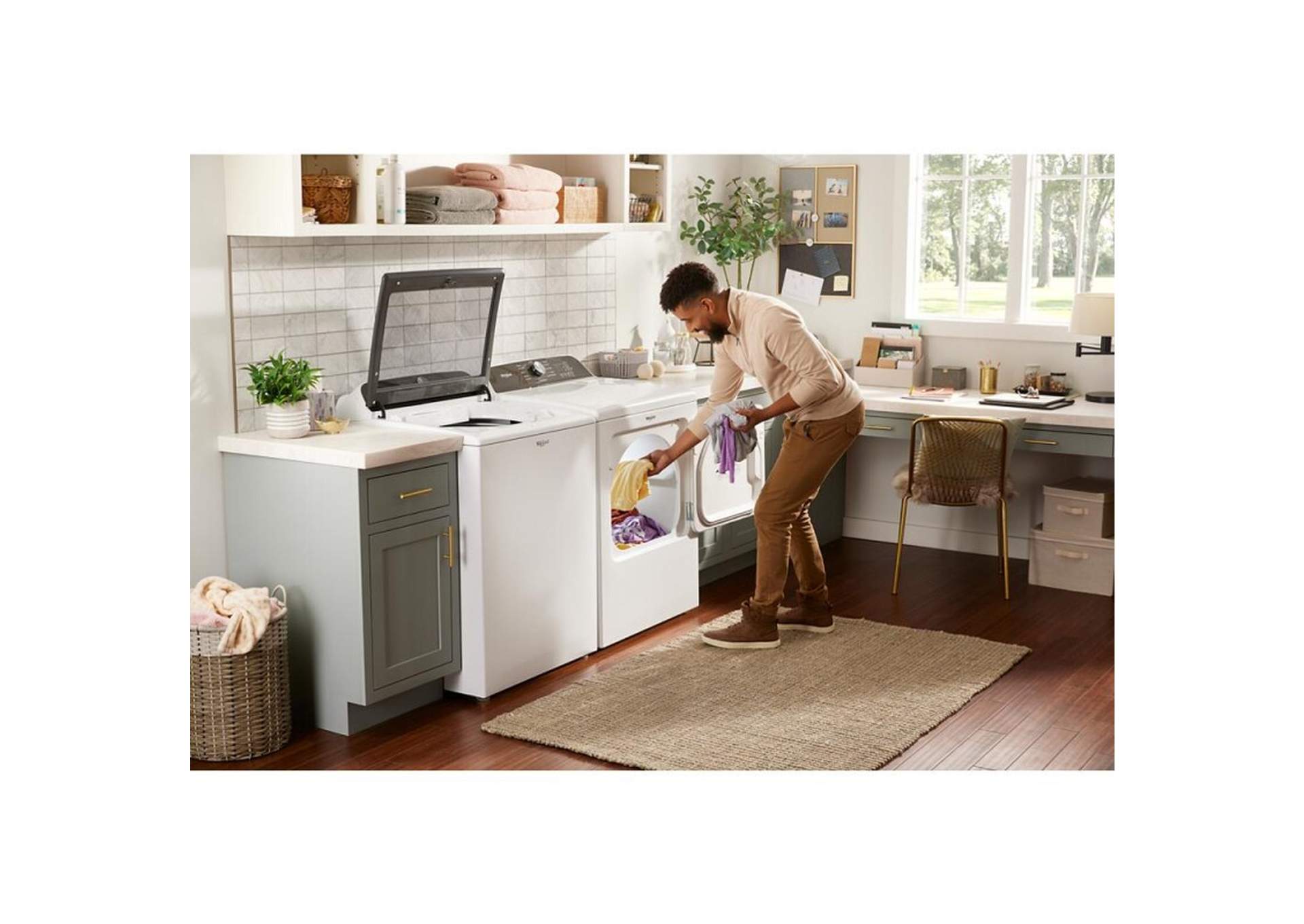 7.0 Cu. Ft. Top Load Electric Dryer with Moisture Sensor