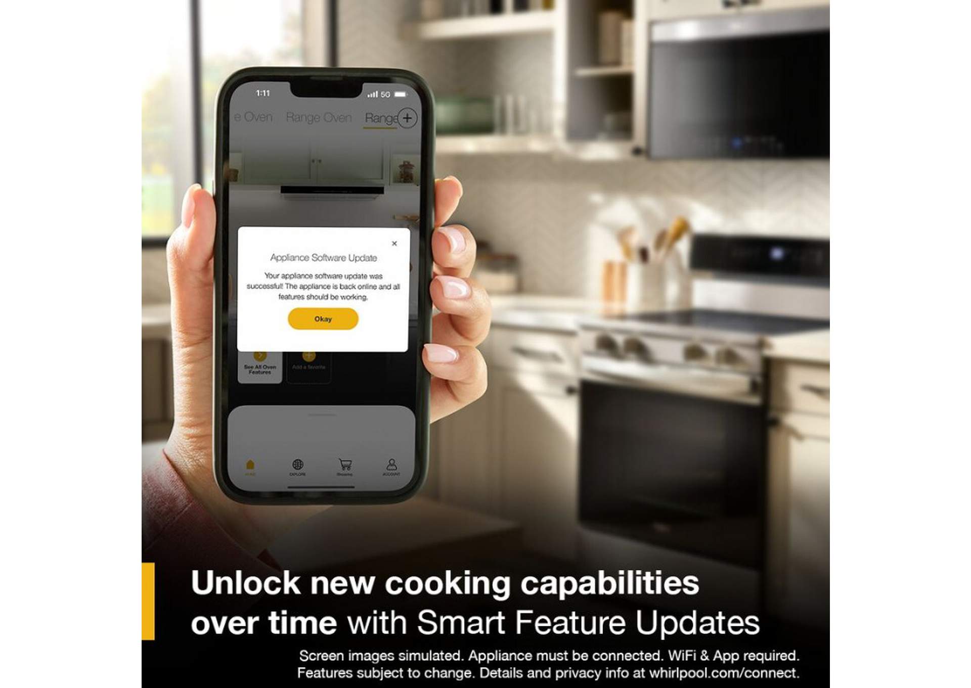 30-inch Electric Smart Range with Air Cooking Technology, No Preheat Air Fry, High Speed Preheat Oven, WipeClean Coating, and Steam/Self Clean