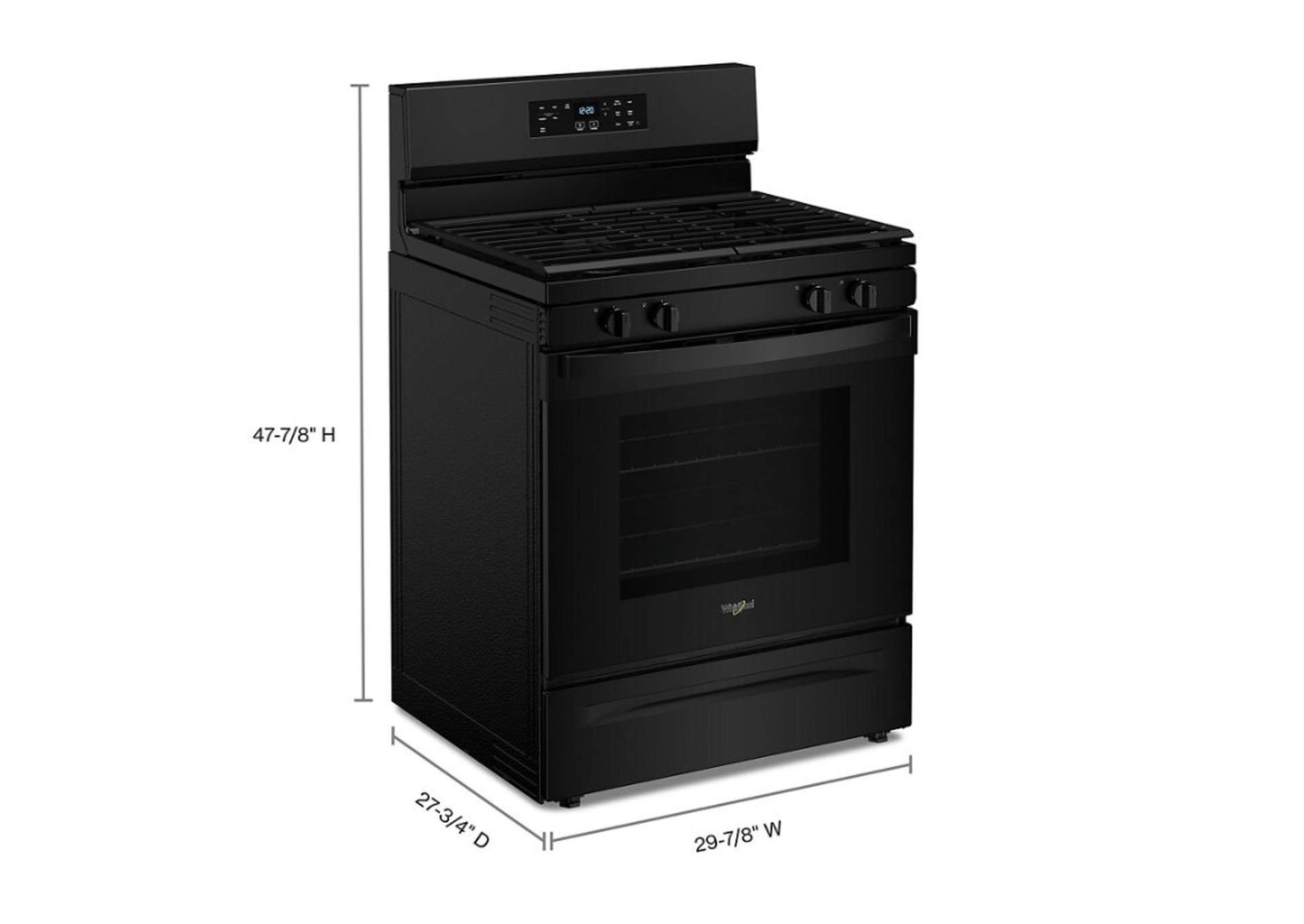 30 Inch Freestanding Gas Range with 4 Sealed Burners