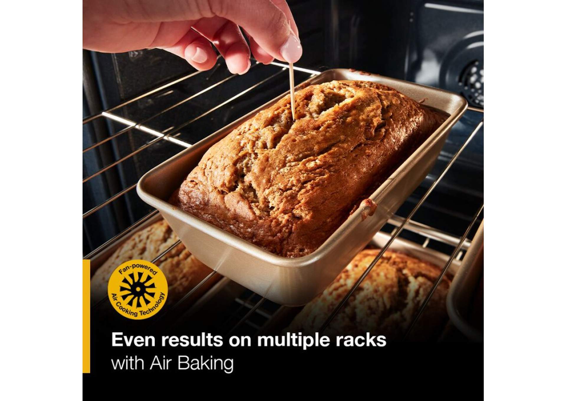 30-inch Gas Range with Air Cooking Technology, No Preheat Air Fry and Air Baking and Self Clean