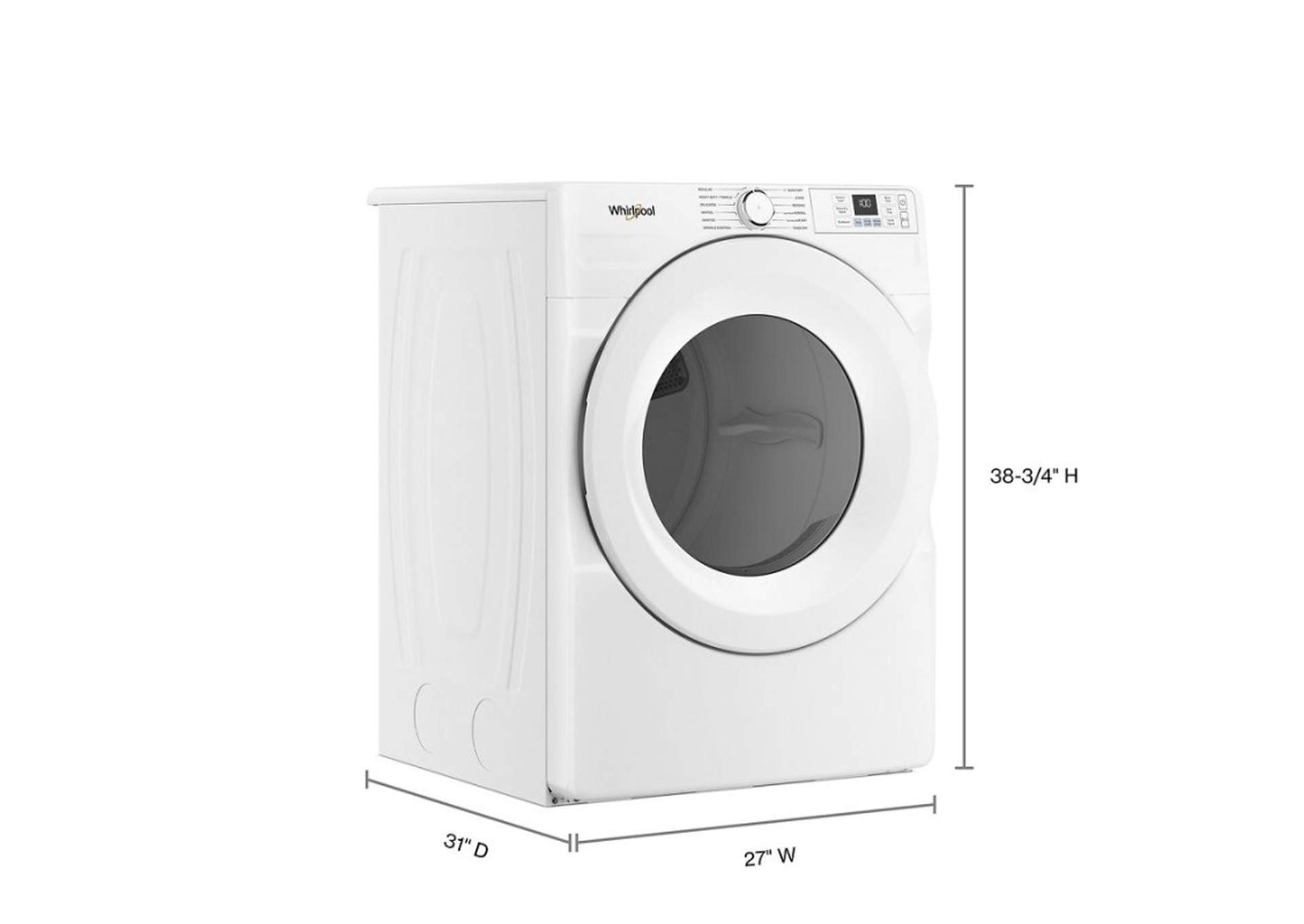 7.4 cu. ft. Smart Front Load ENERGY STAR Gas Dryer with Quick Dry Cycle
