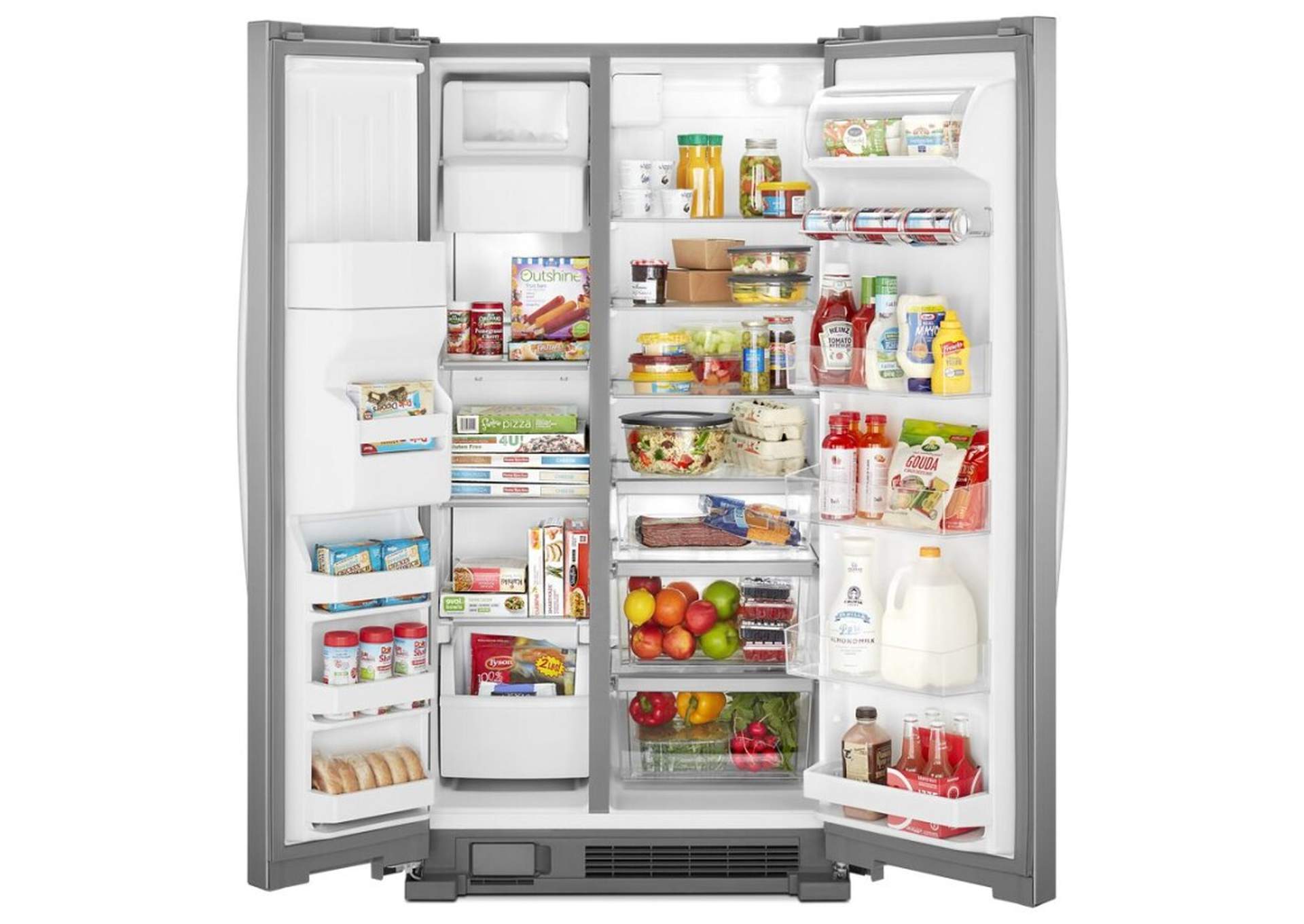 36-inch Wide Side-by-Side Refrigerator - 25 cu. ft.