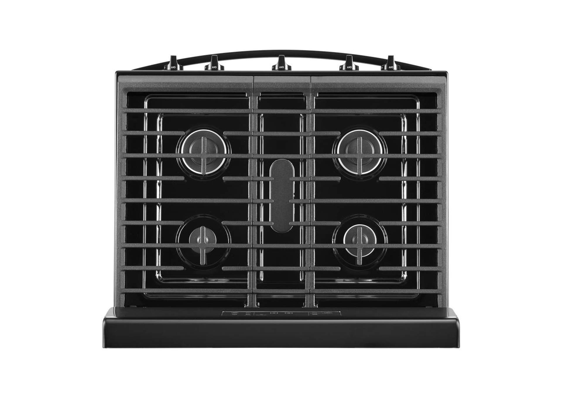 Whirlpool - 5.0 cu. ft. Gas Range with Center Oval Burner - Black