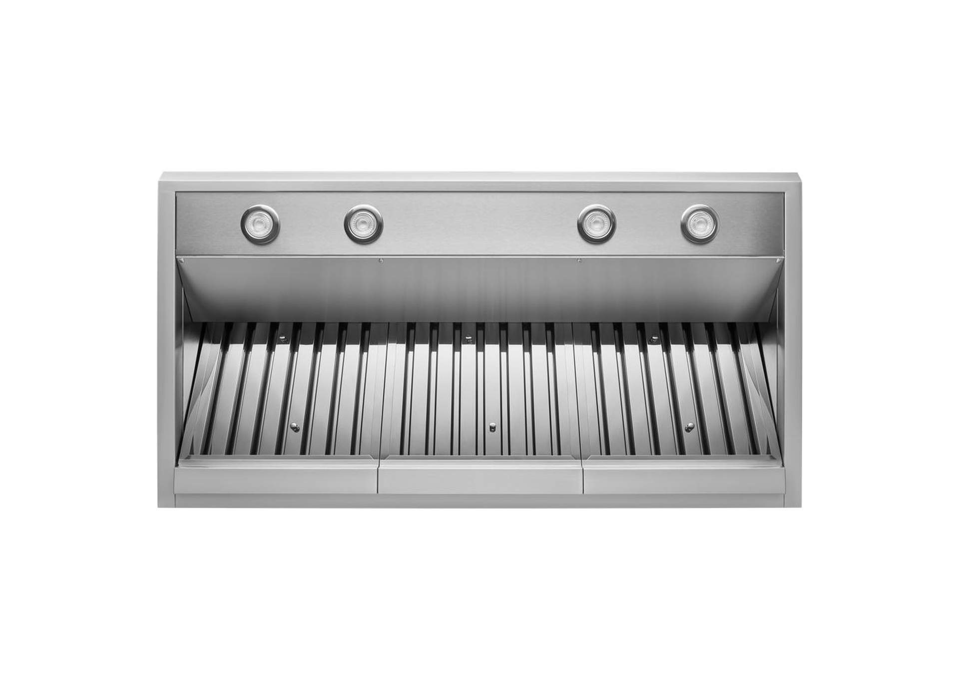 KitchenAid - 48'' 585 or 1170 CFM Motor Class Commercial-Style Wall-Mount Canopy Range Hood - Stainless Steel