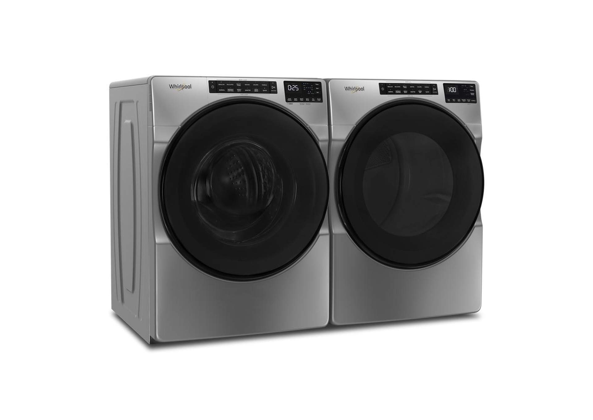 Whirlpool - 4.5 Cu. Ft. Front Load Washer with Quick Wash Cycle - Chrome Shadow
