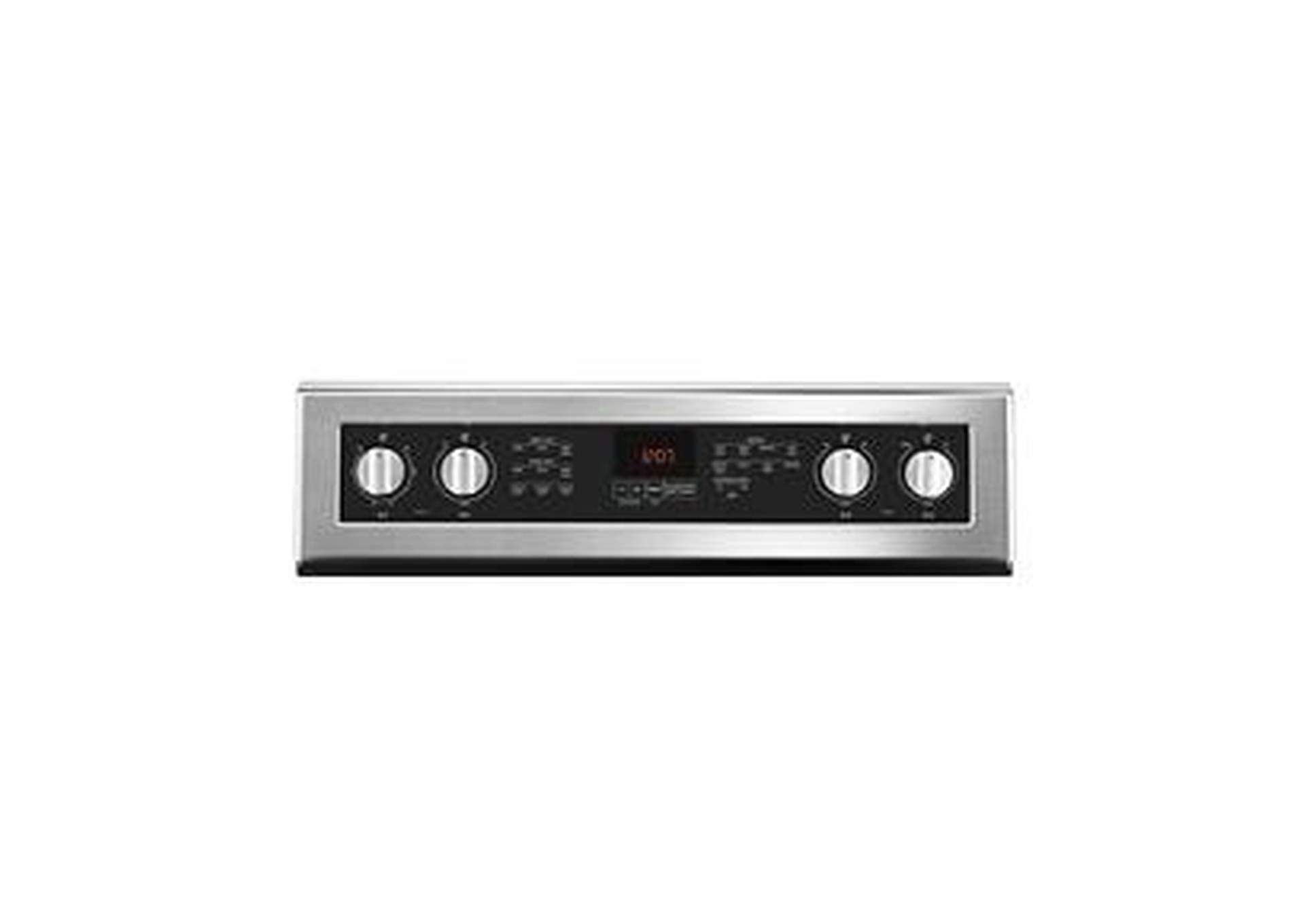 Maytag - 30-Inch Wide Double Oven Electric Range With True Convection - 6.7 Cu. Ft. - Fingerprint Resistant Stainless Steel