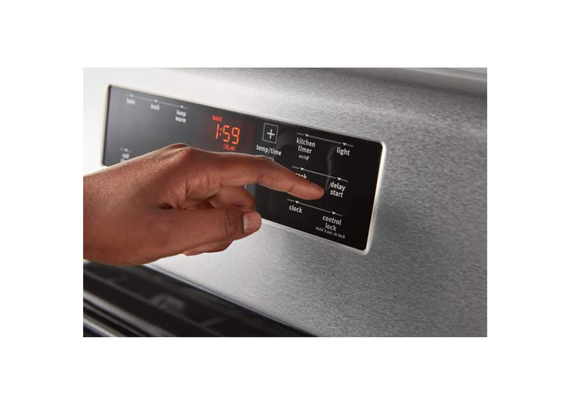 Maytag - 30-inch Wide Electric Range with Steam Clean - 5.3 cu. ft. - Fingerprint Resistant Stainless Steel