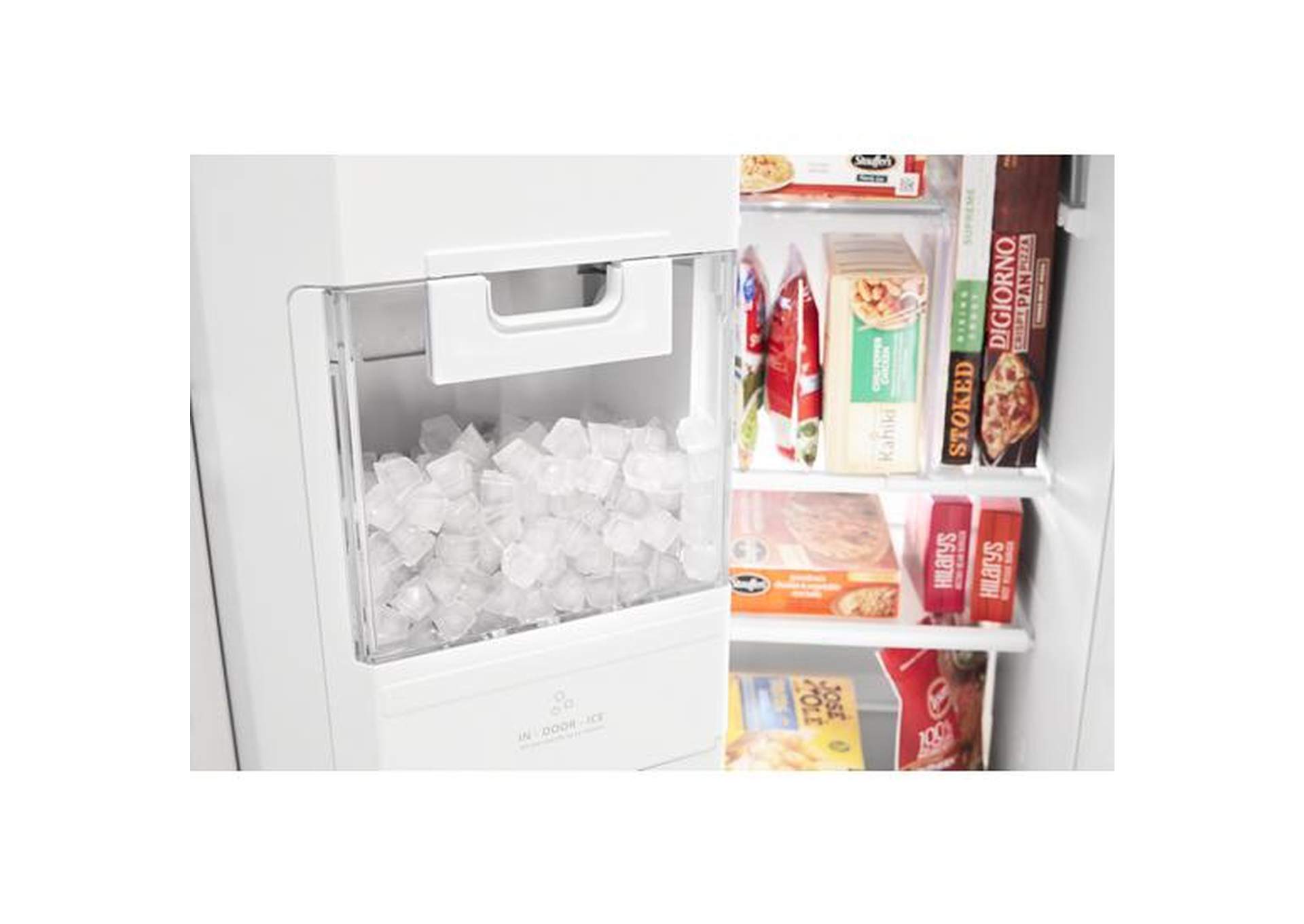 Maytag - 36-Inch Wide Side-by-Side Refrigerator with Exterior Ice and Water Dispenser - 25 Cu. Ft. - White
