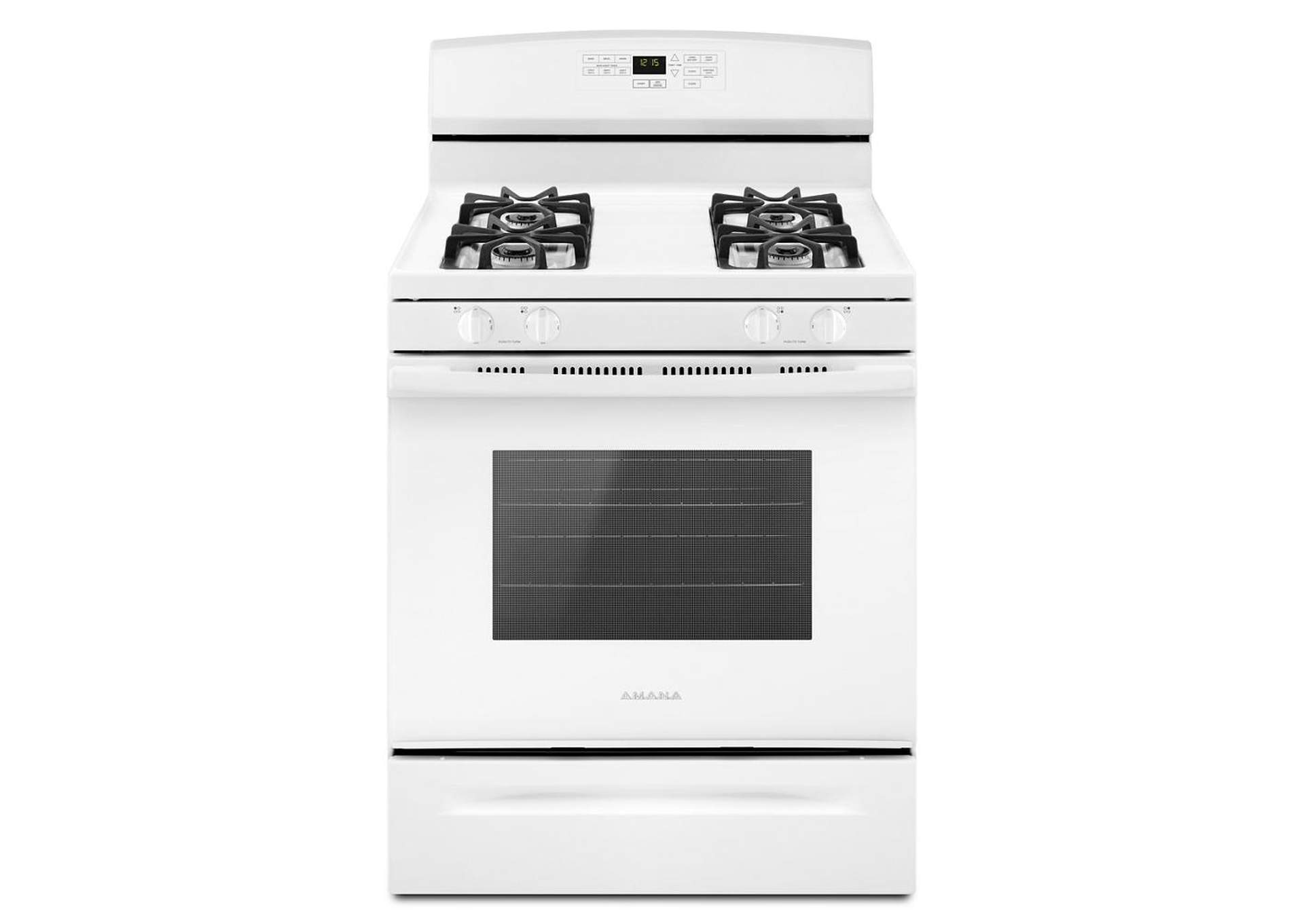Amana - 30-inch Gas Range with Self-Clean Option - White