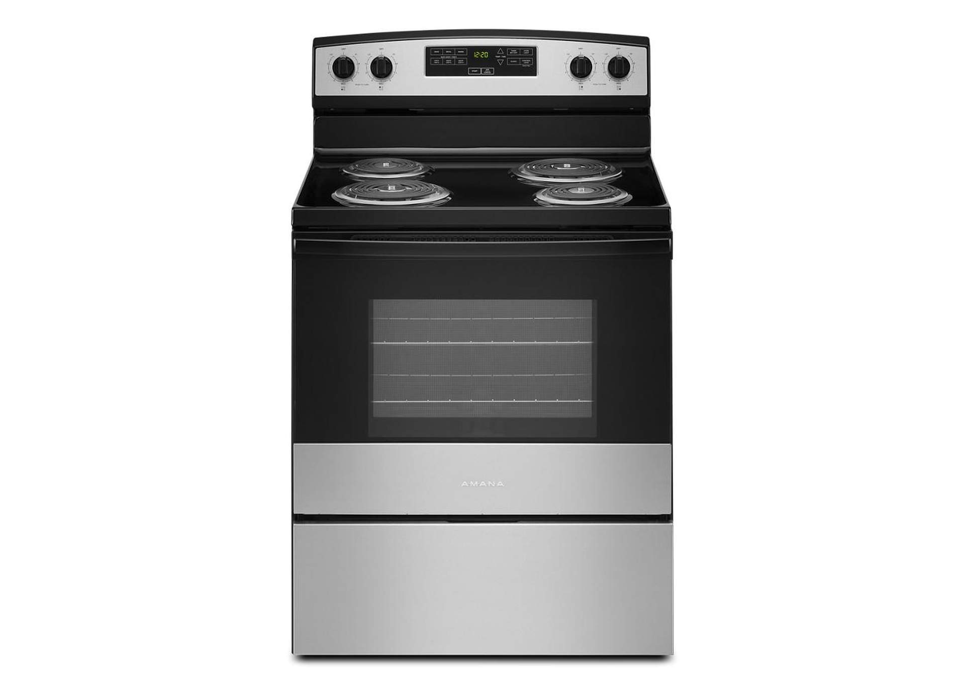 30-inch Amana® Electric Range with Bake Assist Temps - Stainless Steel