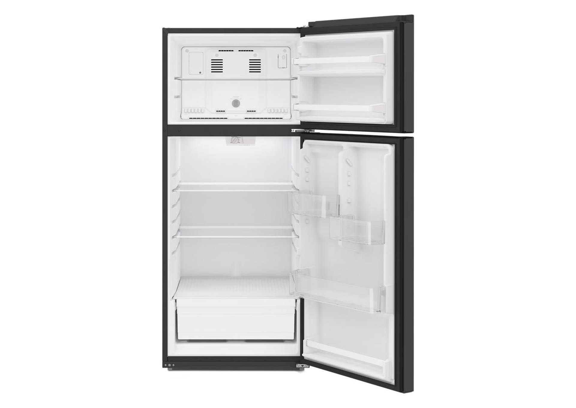 Amana - Top Freezer Refrigerator - 16.4 cu. ft. - Black