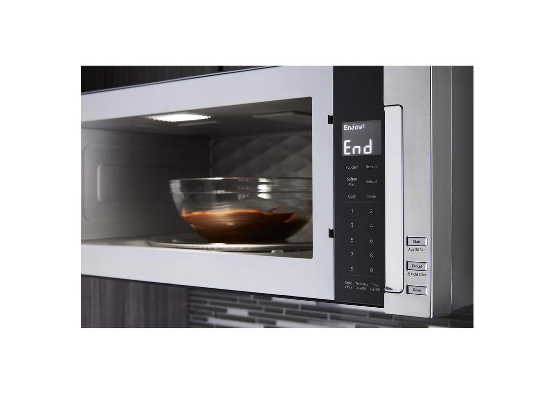 KitchenAid - 1000-Watt Low Profile Microwave Hood Combination - Stainless Steel