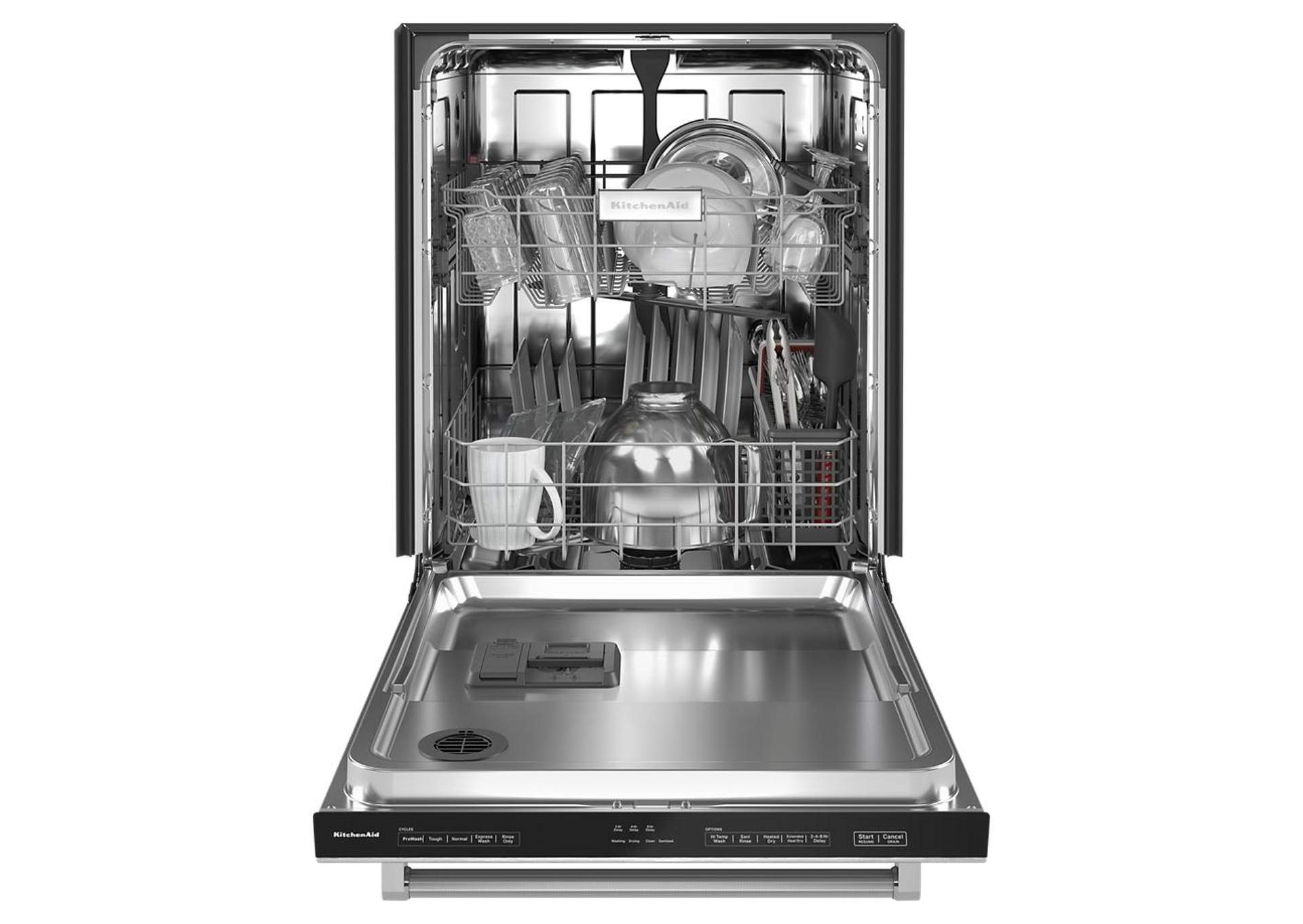 KitchenAid - Two-Rack Dishwasher with 30+ Total Wash Jets, 47 dBA - Stainless Steel with PrintShield™ Finish