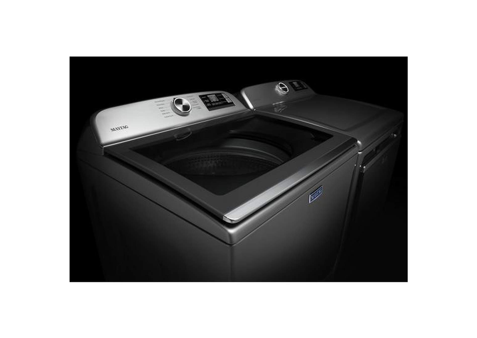 Maytag - Smart Top Load Washer with Extra Power - 4.7 cu. ft. - Metallic Slate