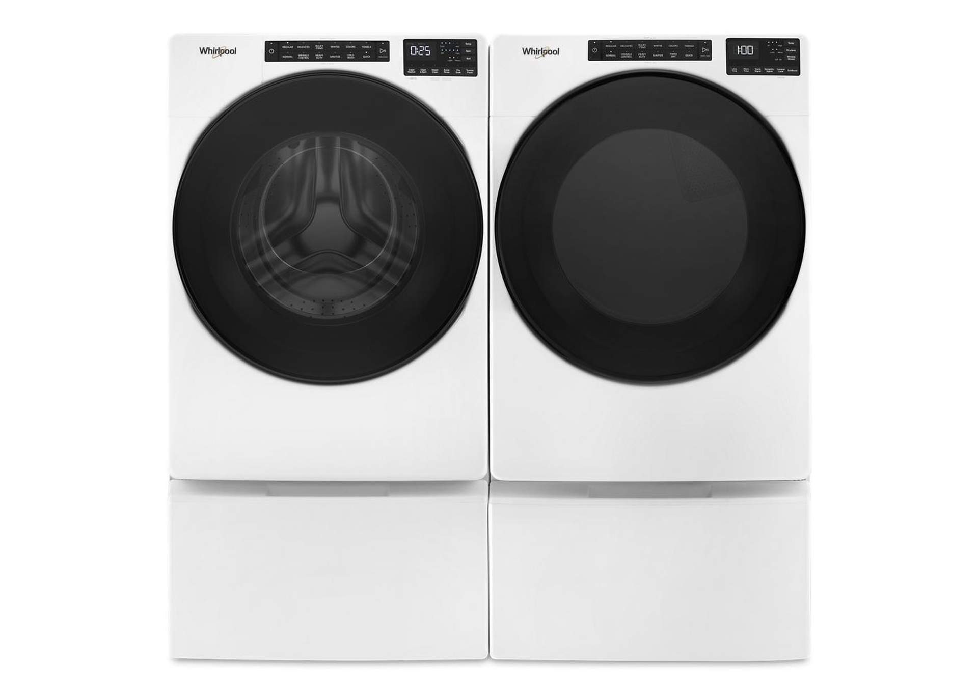 Whirlpool - 7.4 Cu. Ft. Gas Wrinkle Shield Dryer - White