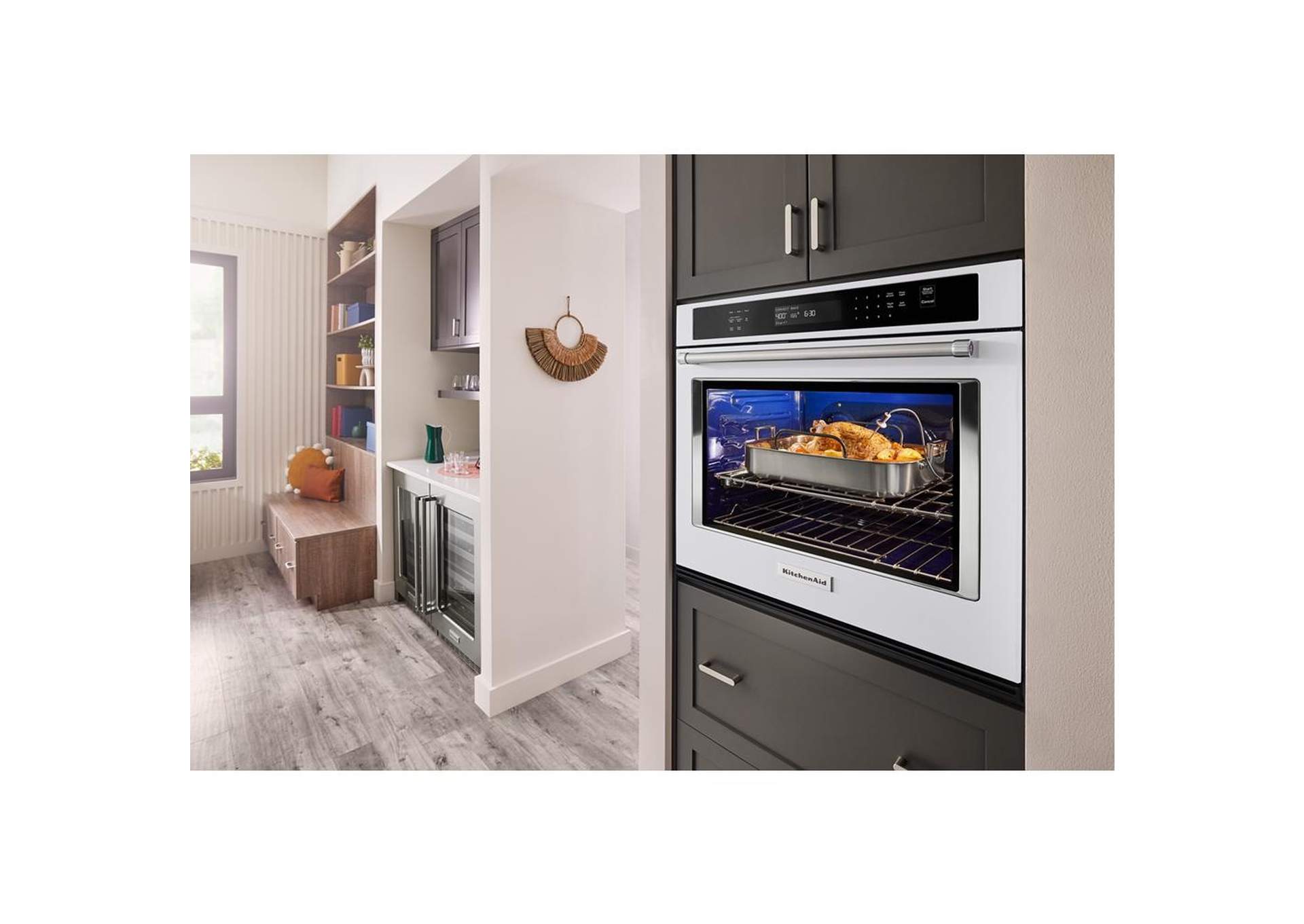 KitchenAid® 30" Single Wall Ovens with Air Fry Mode - White