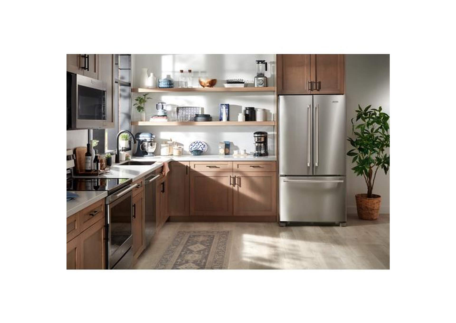 Maytag - Over-The-Range Microwave with Non-Stick Interior Coating - 1.7 Cu. Ft. - Fingerprint Resistant Stainless Steel