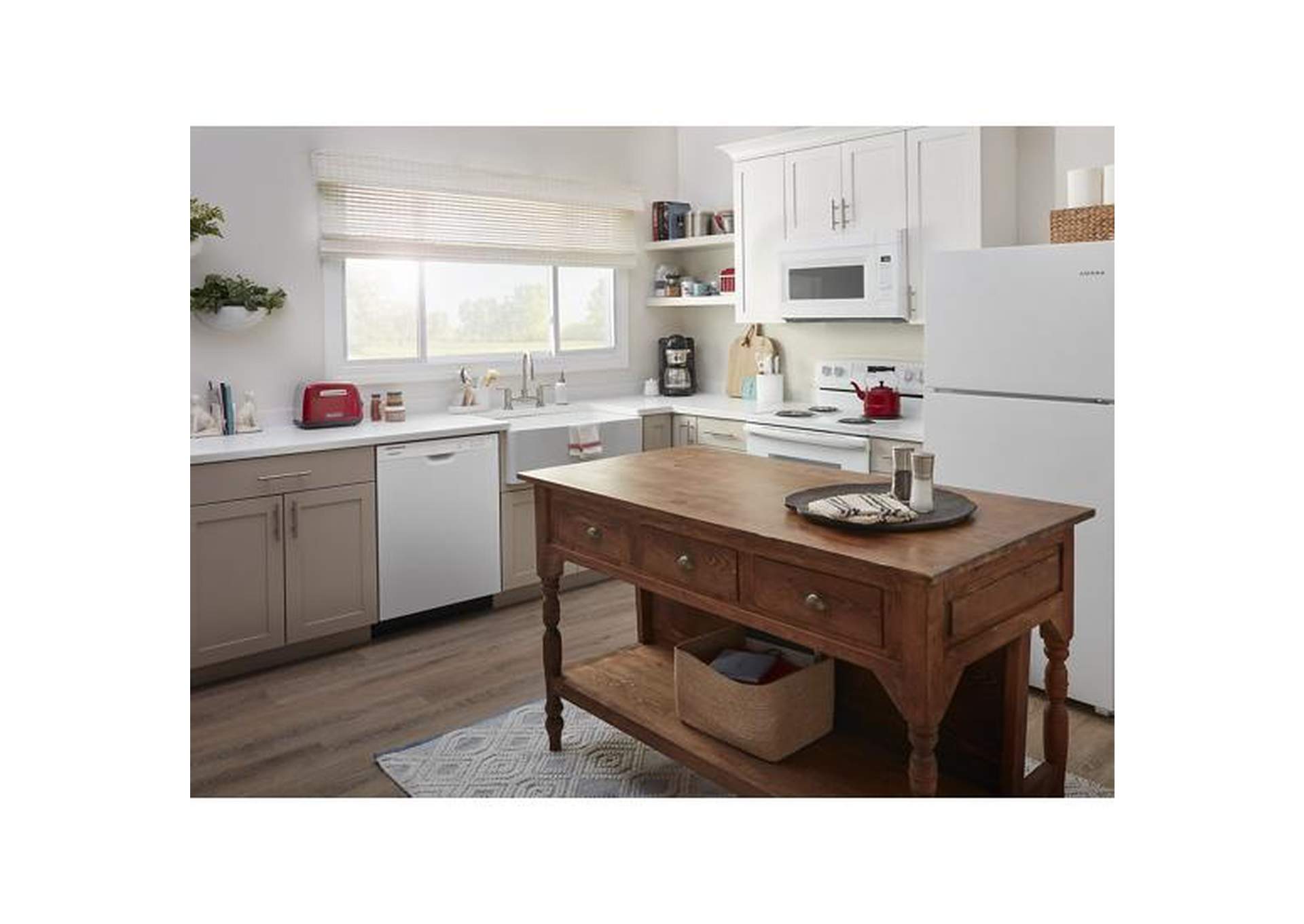 Amana - Dishwasher with Triple Filter Wash System - White