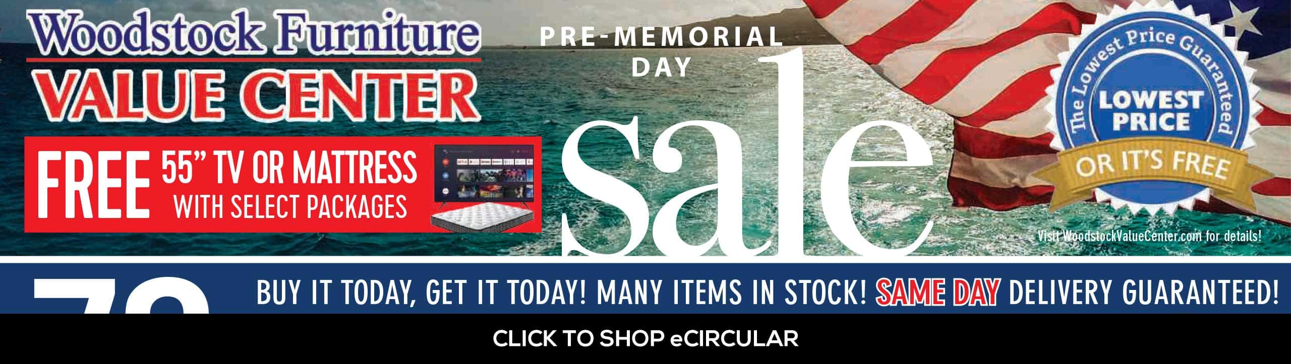 Pre-Memorial Day Sale