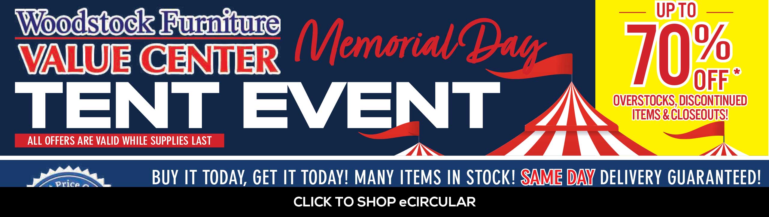 Memorial Day Tent Event