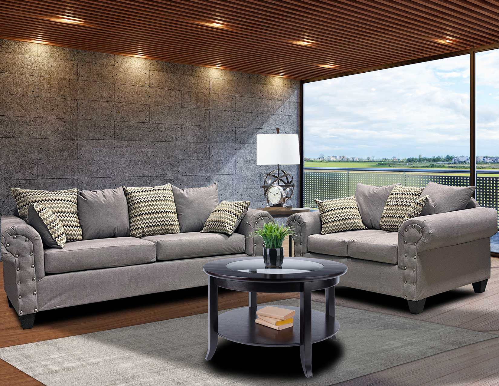 Sofa & Loveseat - Gray image 1