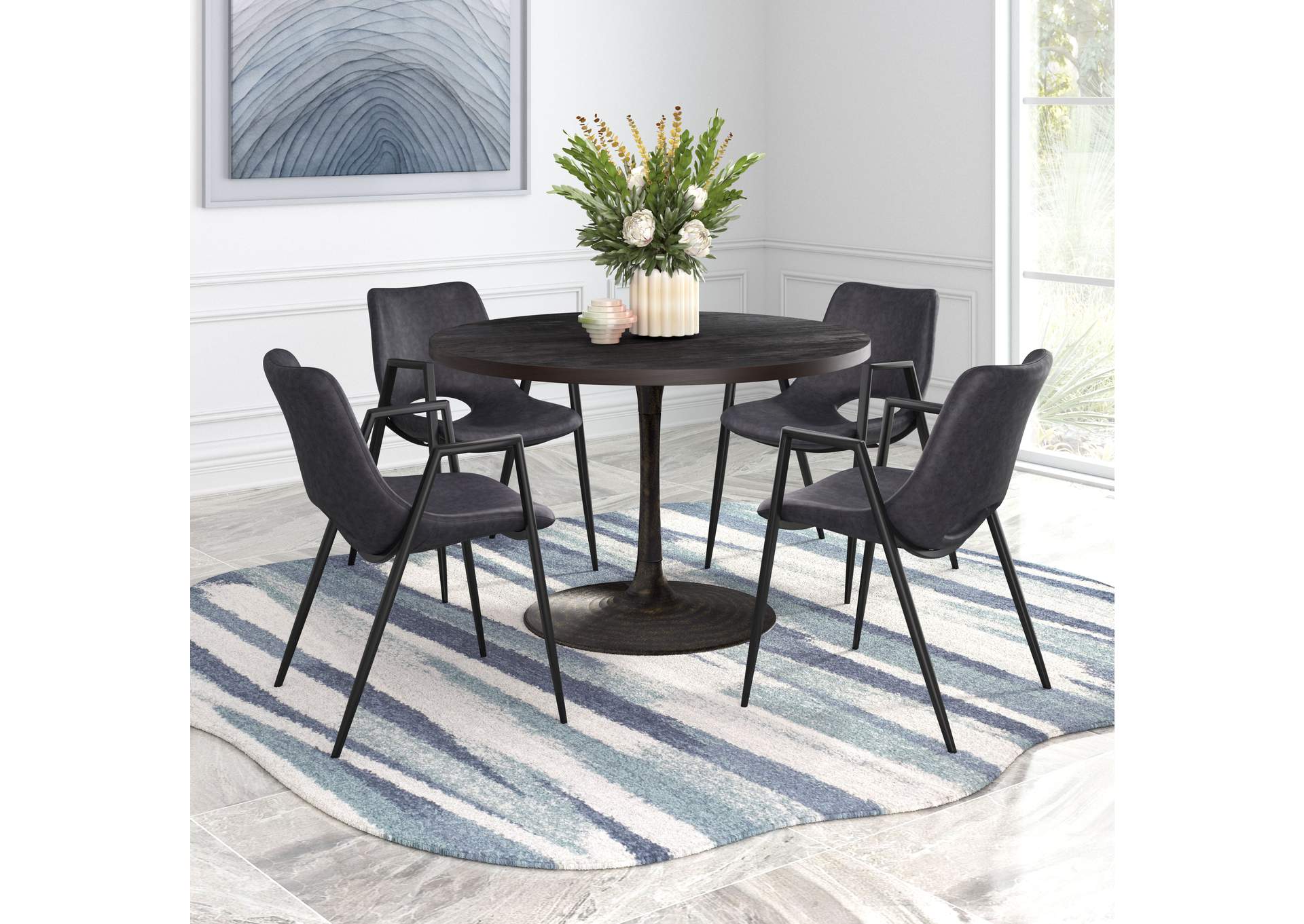 Desi Dining Chair (Set Of 2) Black image 3