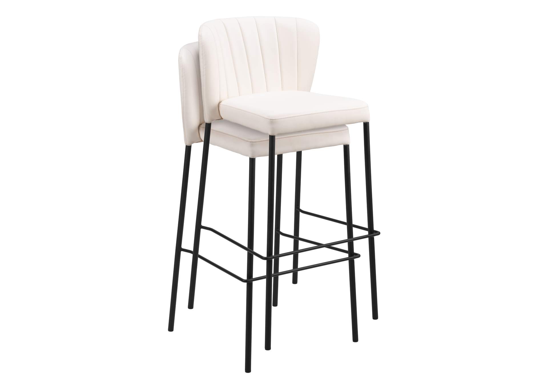 Linz Barstool (Set Of 2) Cream image 9