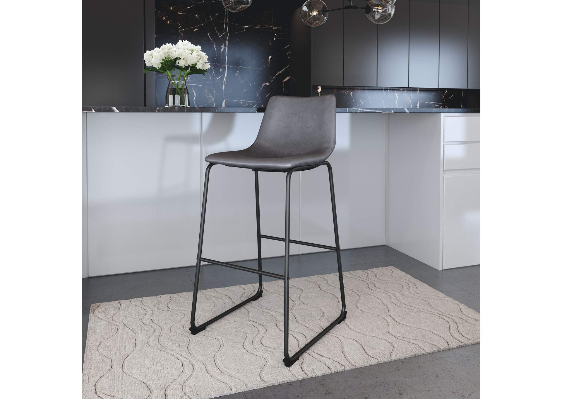 Smart Barstool (Set Of 2) Charcoal image 1
