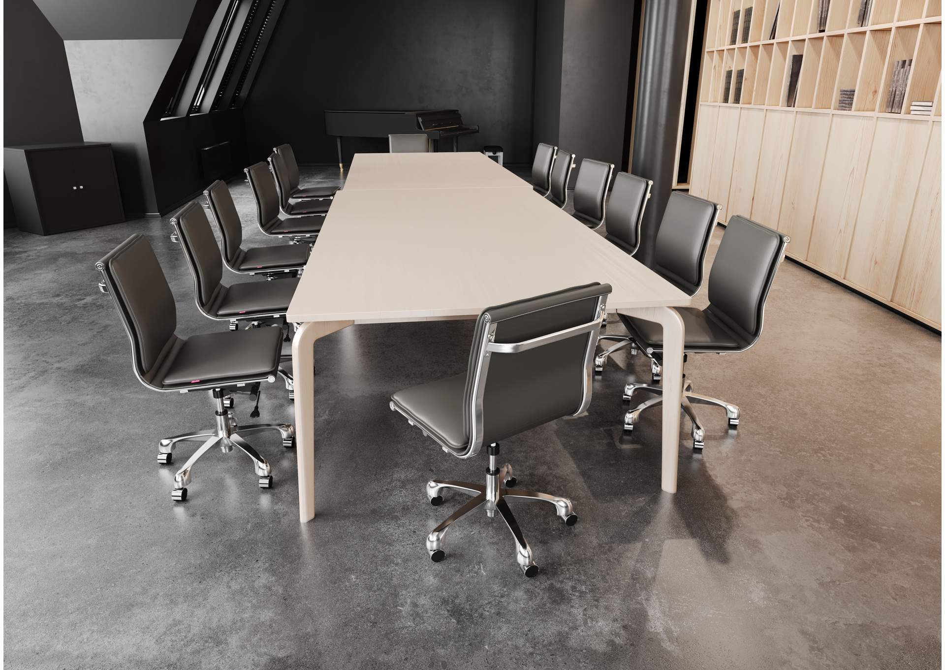 Lider Plus Armless Office Chair Gray image 4