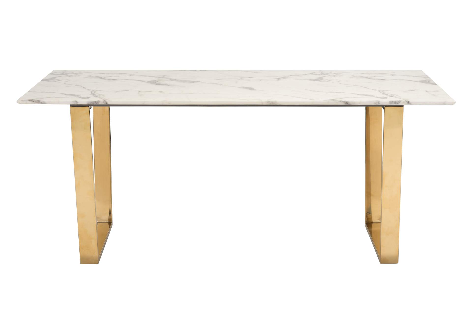 Atlas Dining Table White & Gold image 6