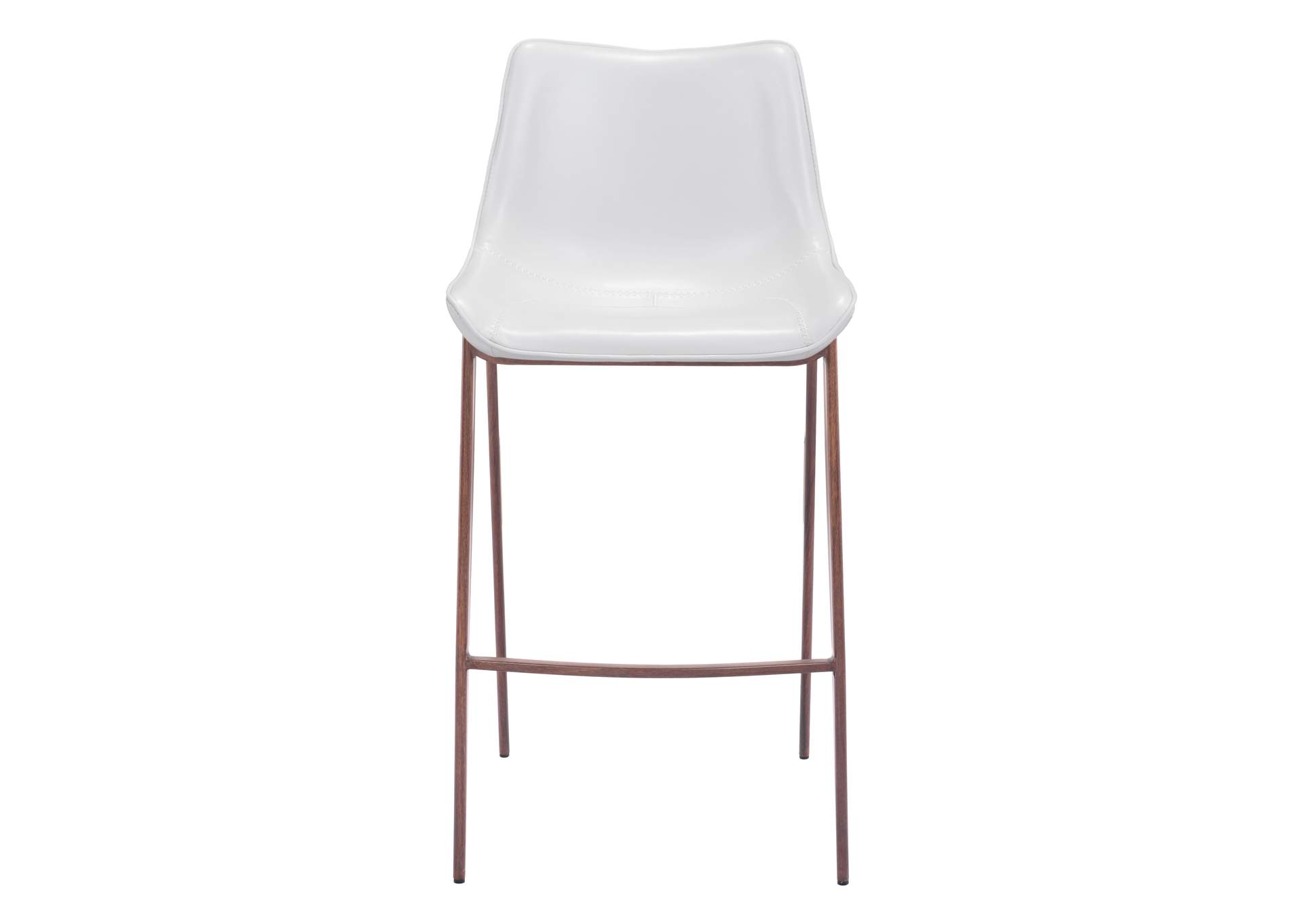 Magnus Barstool (Set Of 2) White & Walnut image 6