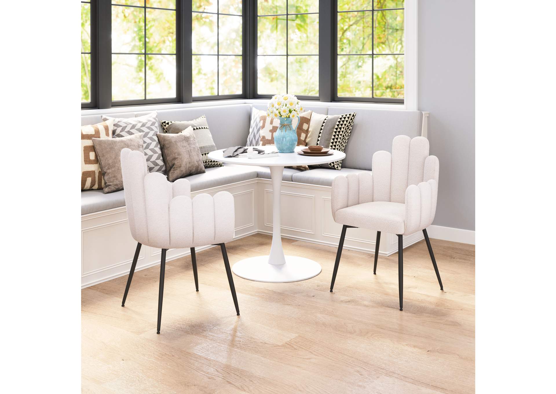 Noosa Dining Chair (Set Of 2) Ivory image 3