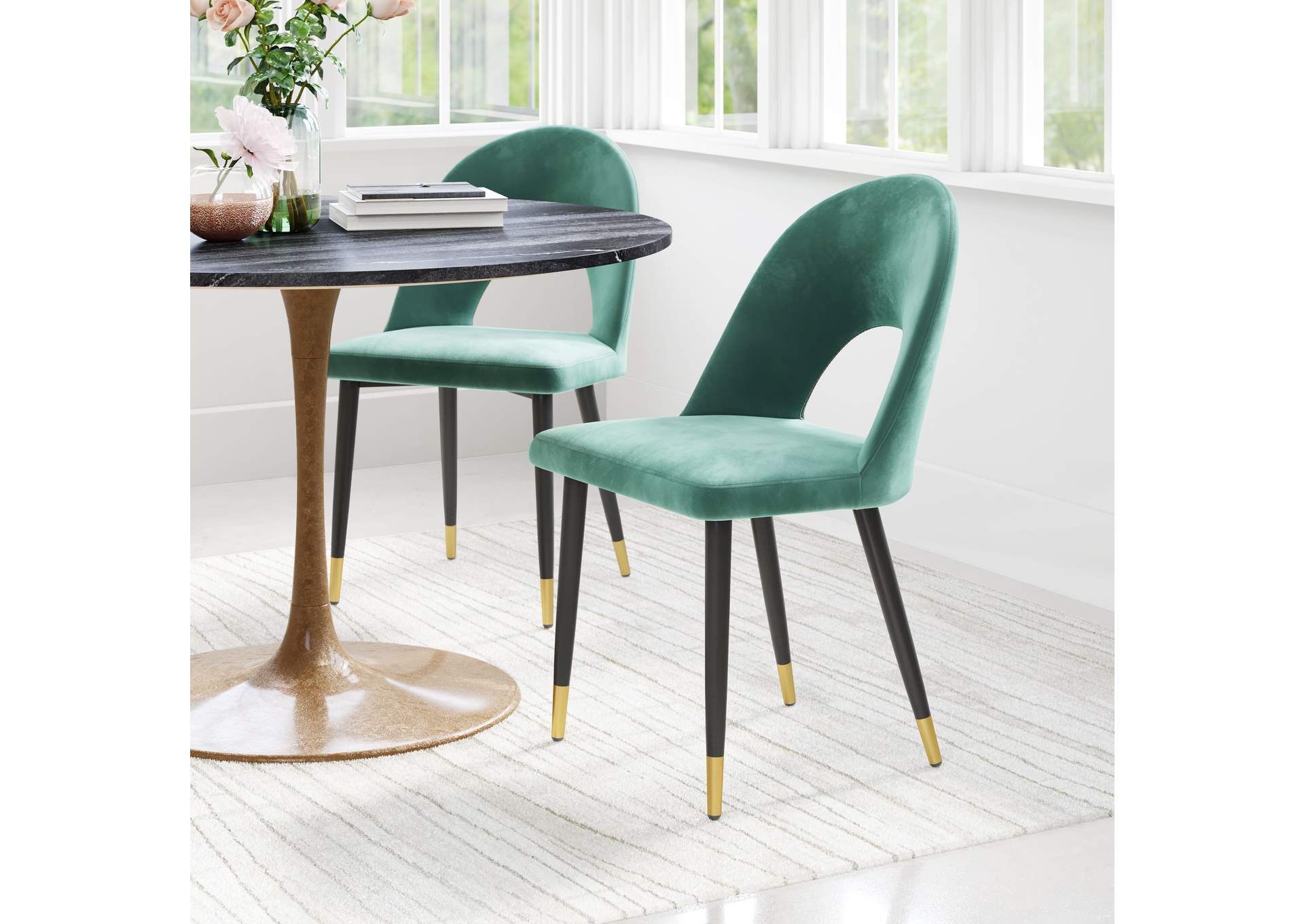 Menlo Dining Chair (Set Of 2) Green image 1