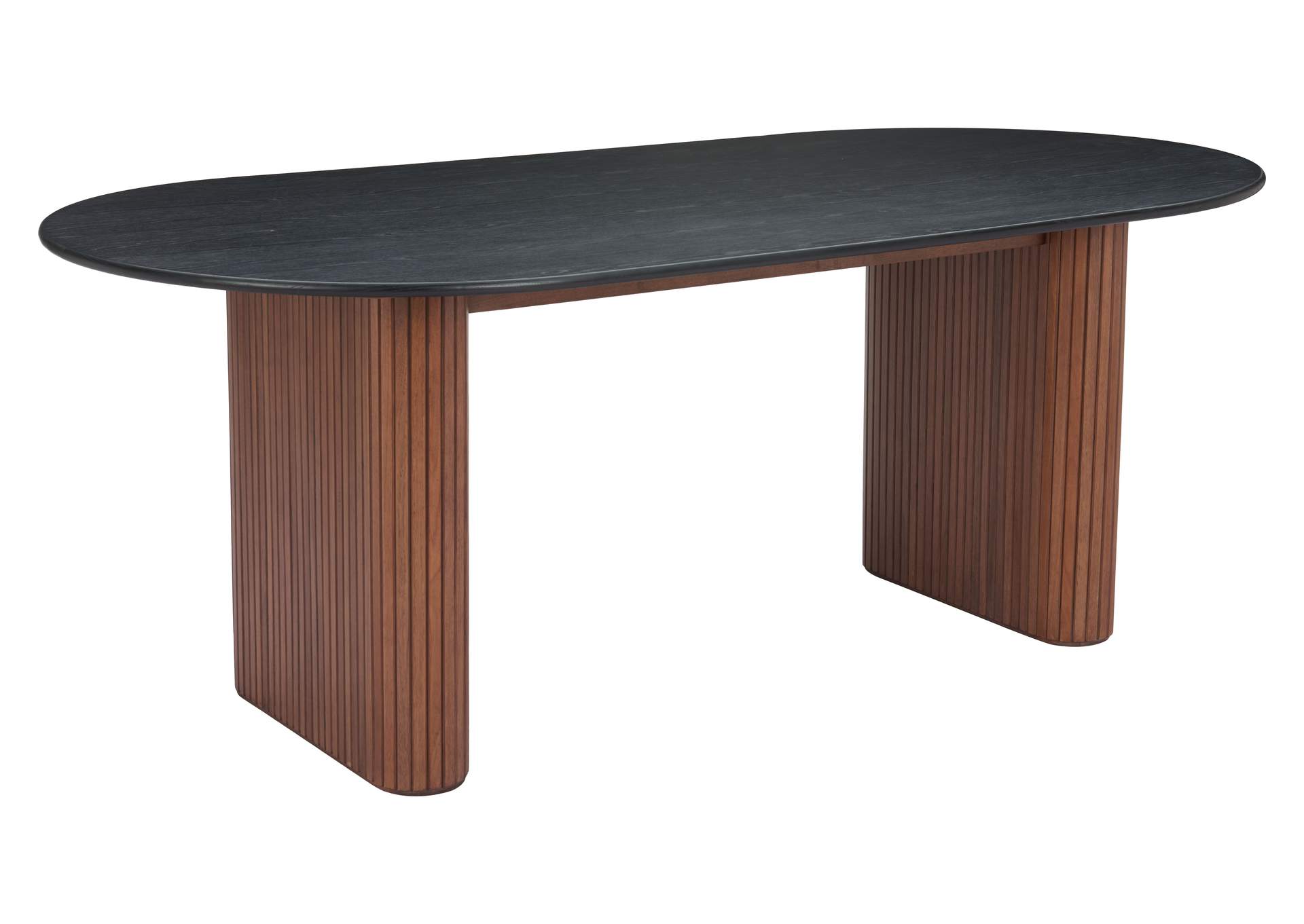 Lassig Dining Table Black & Walnut image 1