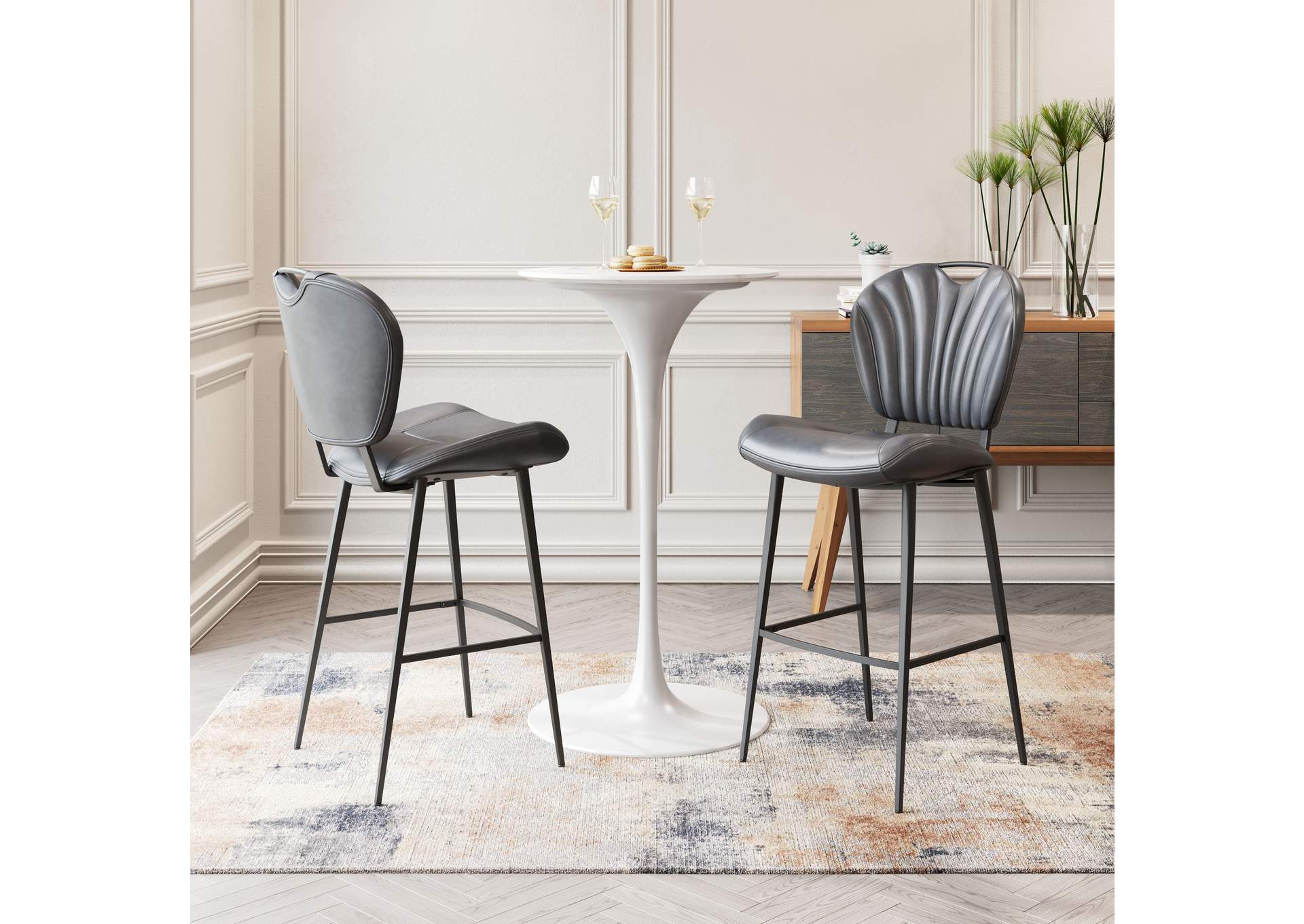 Terrence Barstool Vintage Gray image 1