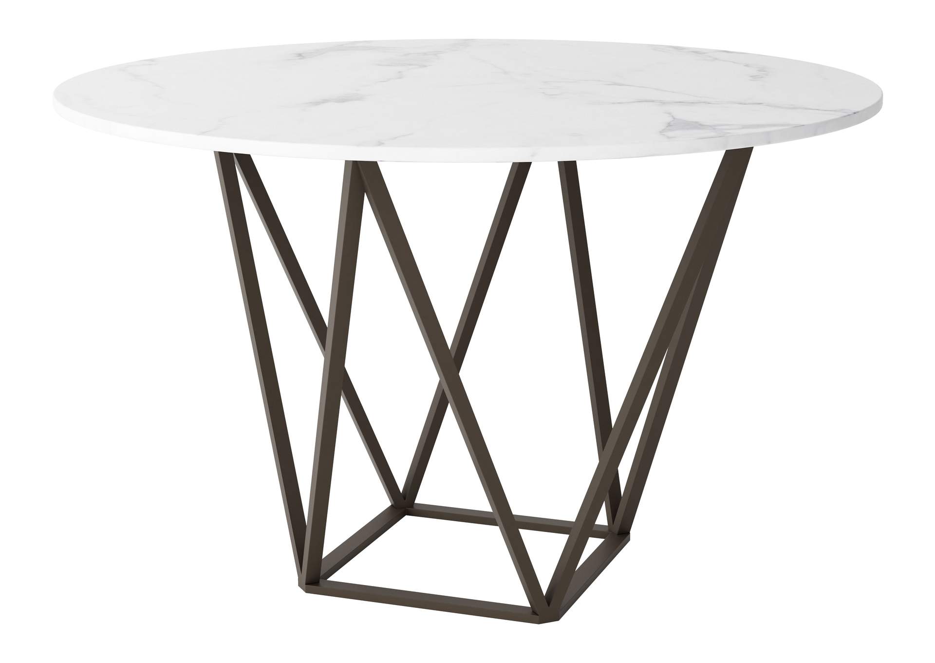 Tintern Dining Table White & Antique Bronze image 4